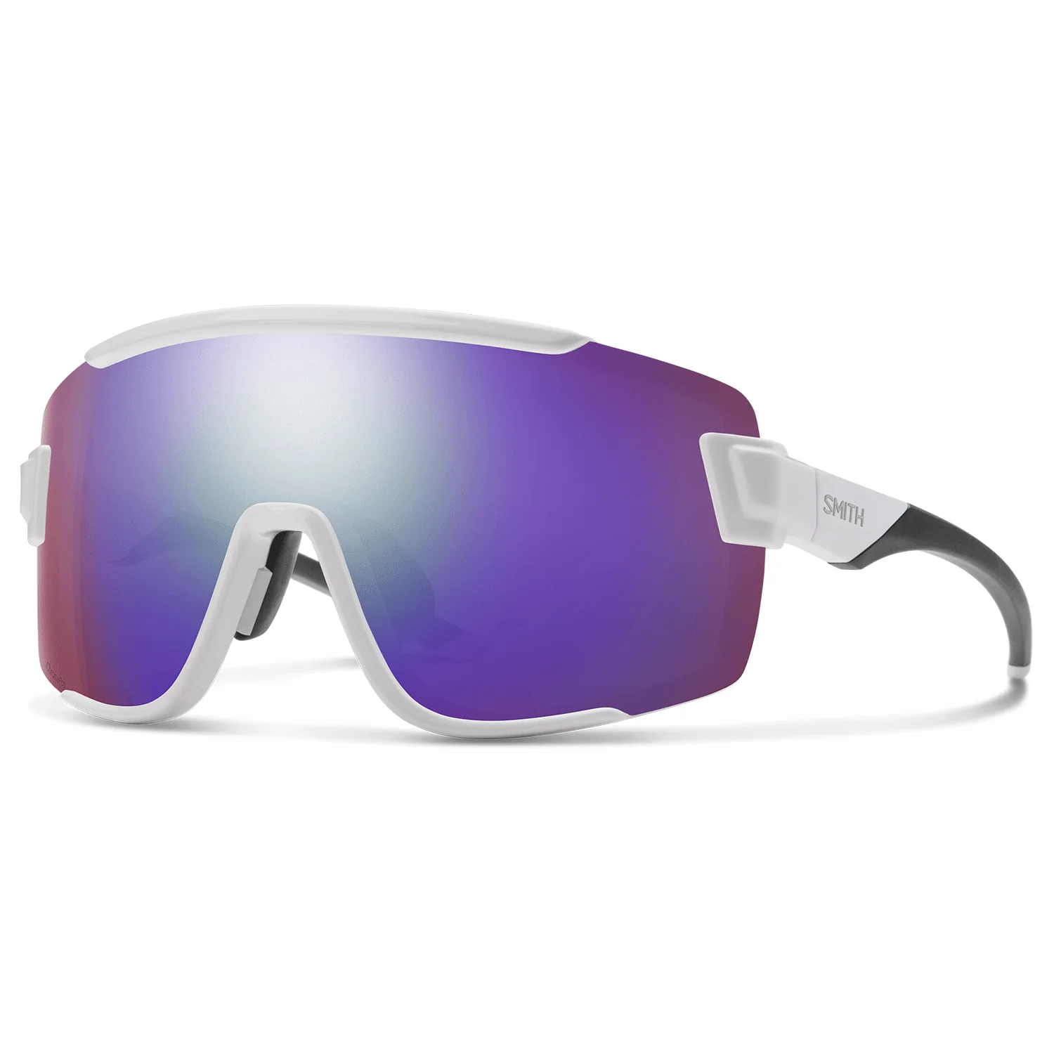 Smith Wildcat Sunglasses White/ChromaPop Violet Mirror + Clear
