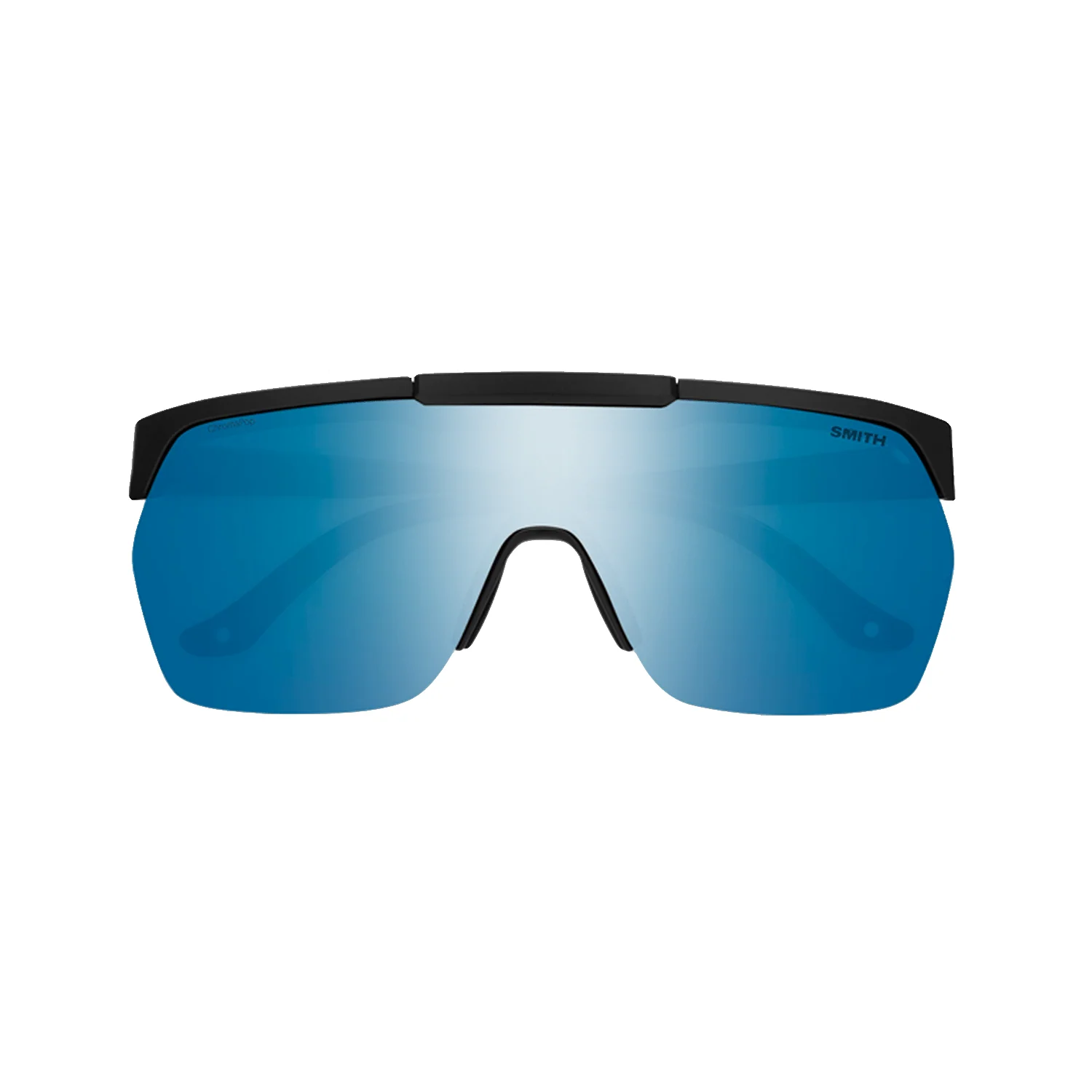 Smith XC Sunglasses Matte Black/ChromaPop Polarized Blue Mirror - Image 2