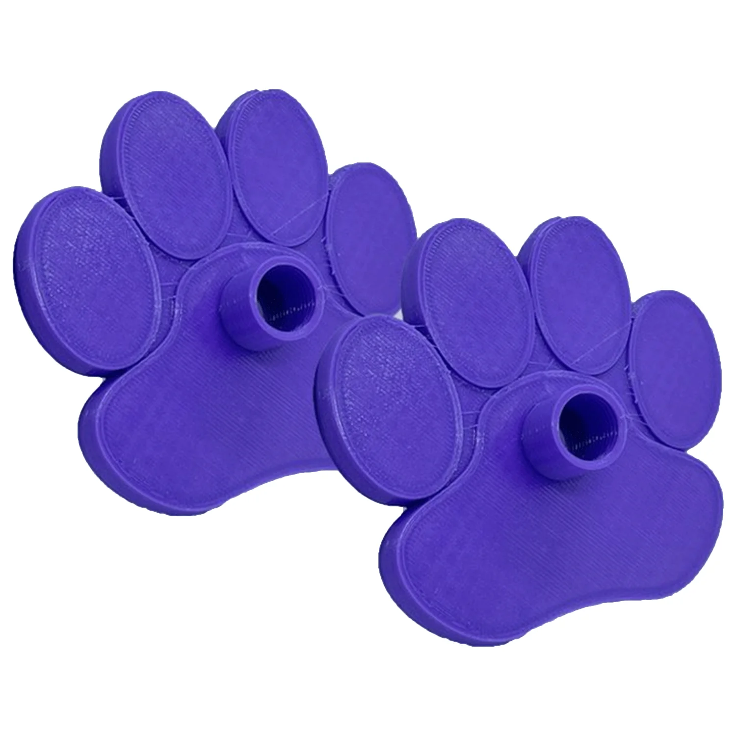 Snow Stompers Paw Print Ski Pole Basket Purple