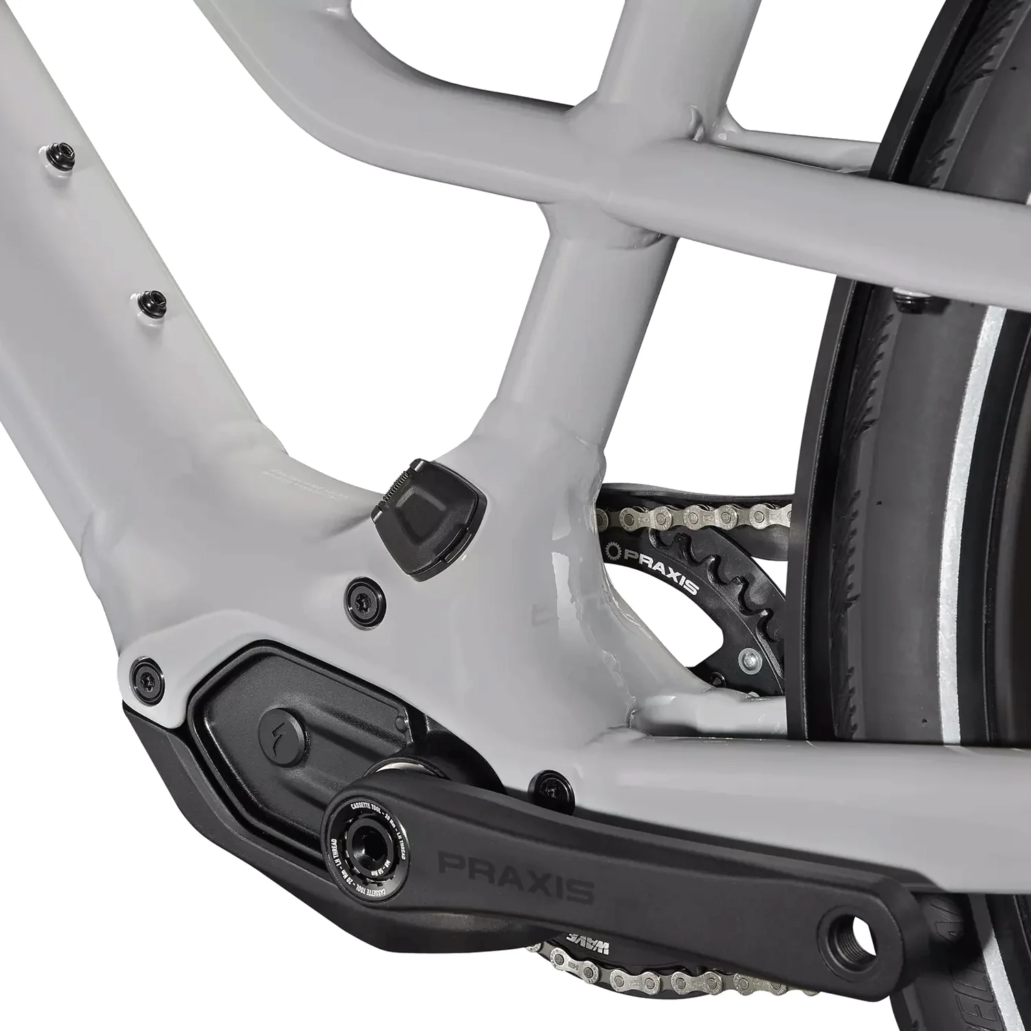 Specialized Como SL 4.0 Bike 2024 Dove Grey/Transparent - Image 4