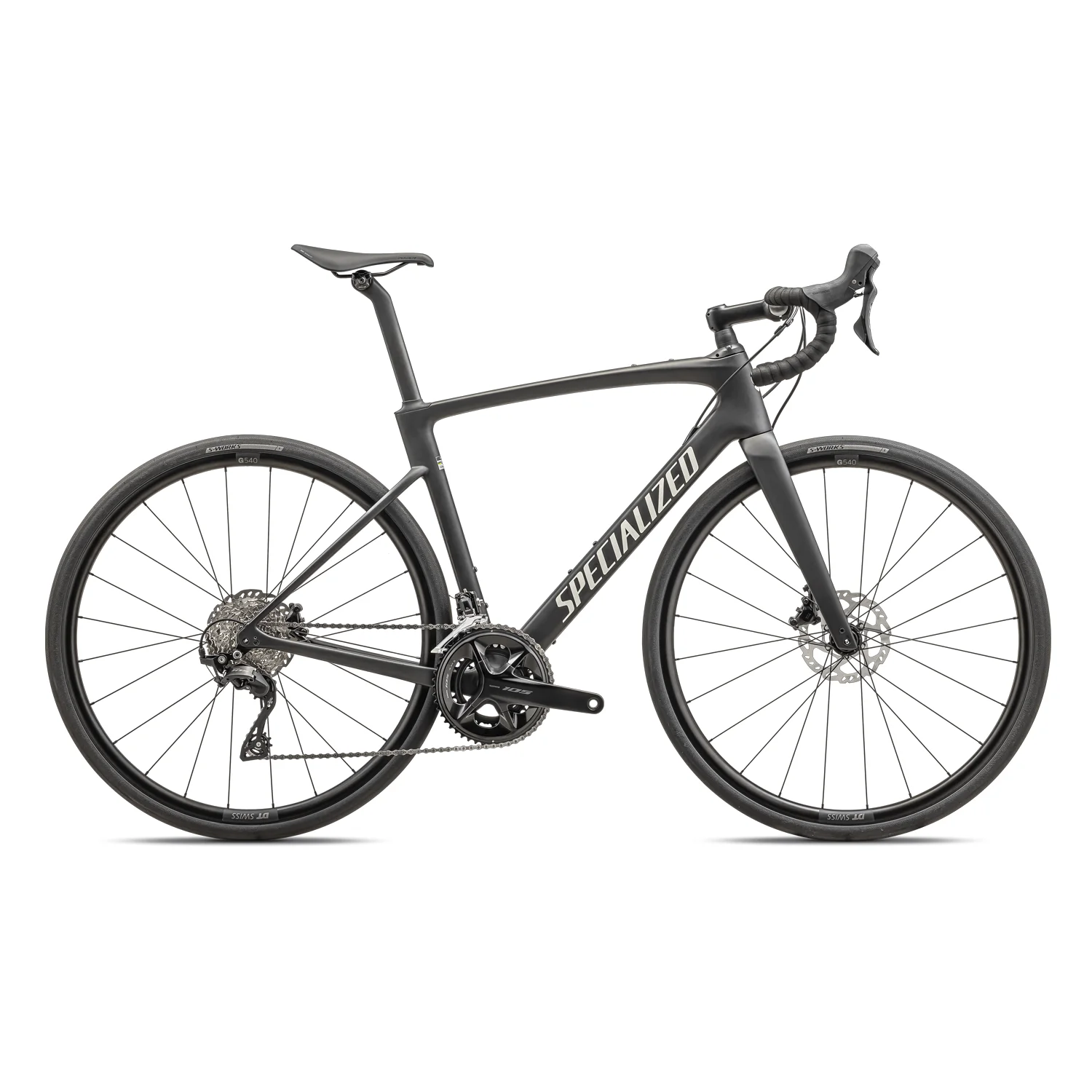 Specialized Roubaix Sport 105 Bike 2025 Metallic Obsidian/Birch