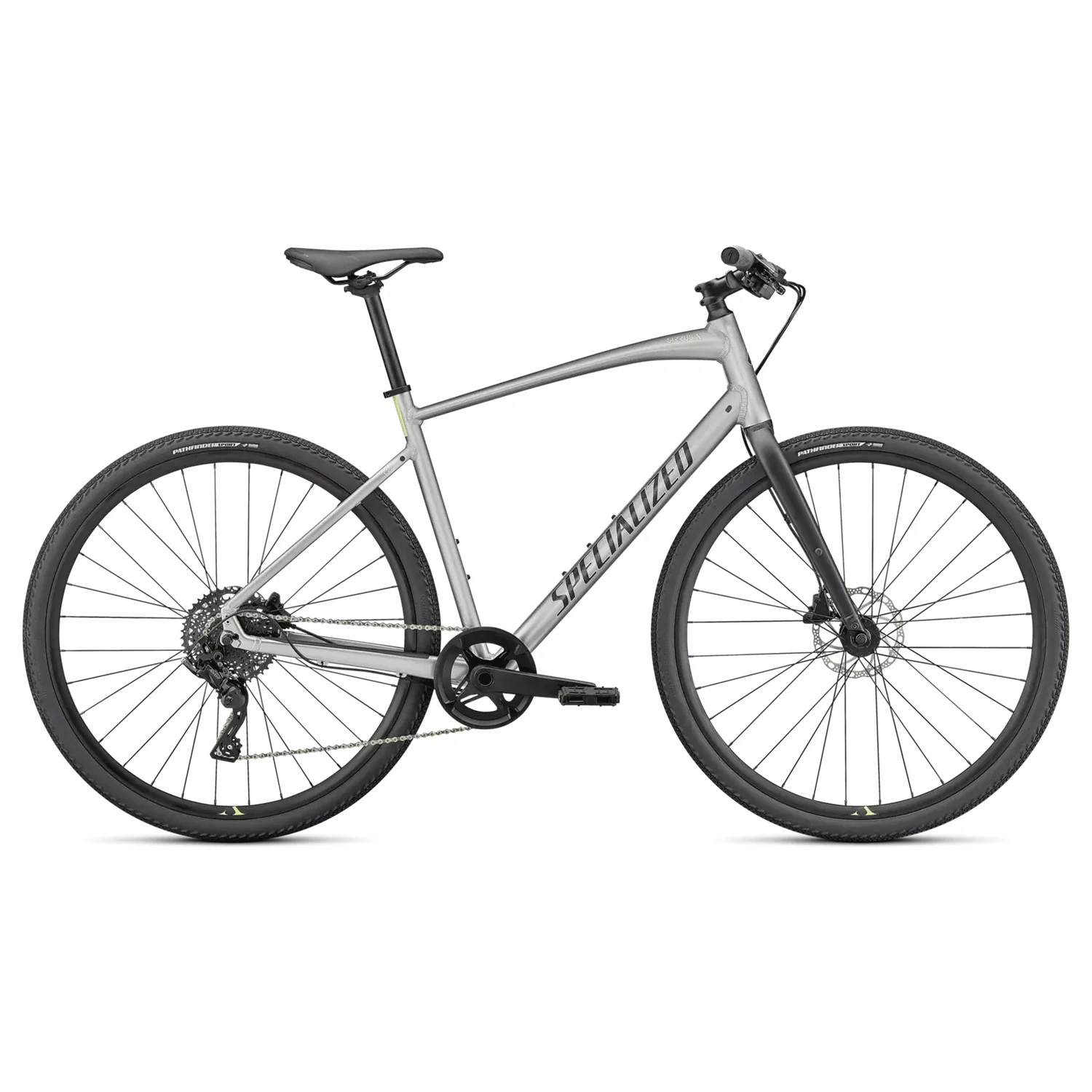 Specialized Sirrus X 3.0 Bike 2024 Flake Silver/Ice Yellow/Black