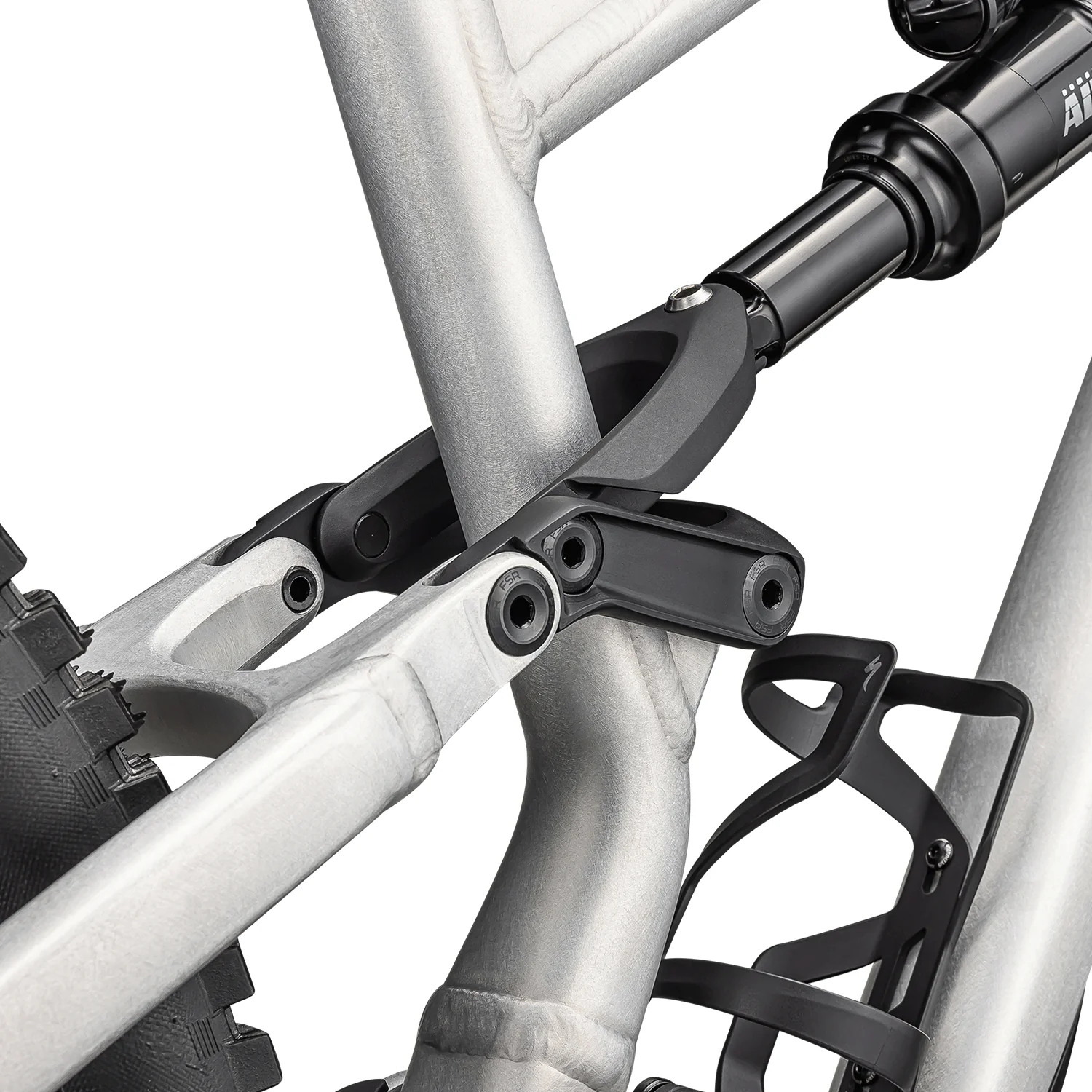 Specialized Status 2 140 Bike 2025 Satin Aluminum/Obsidian - Image 4
