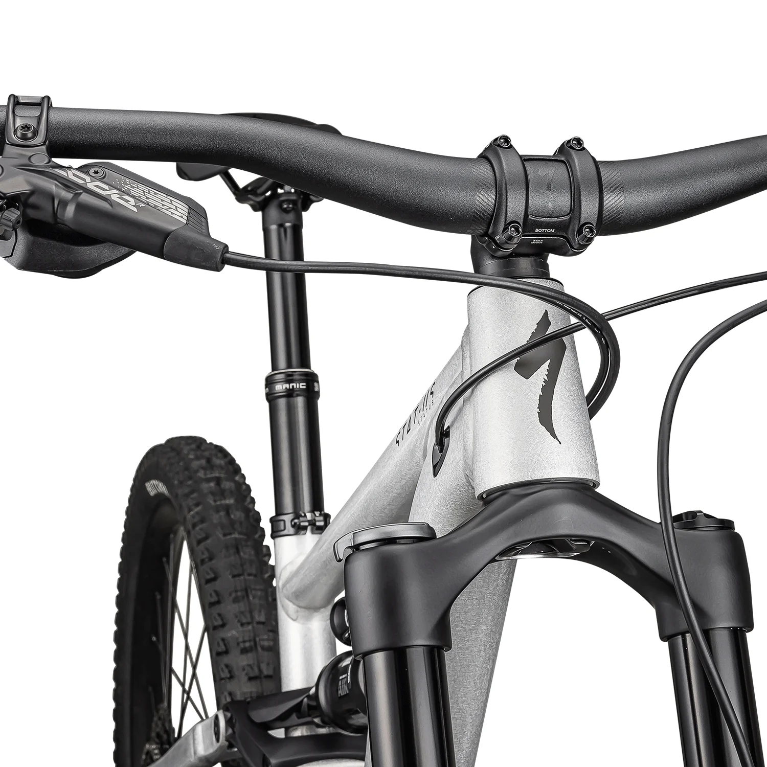 Specialized Status 2 140 Zero 2024 Satin Aluminum/Obsidian - Image 5