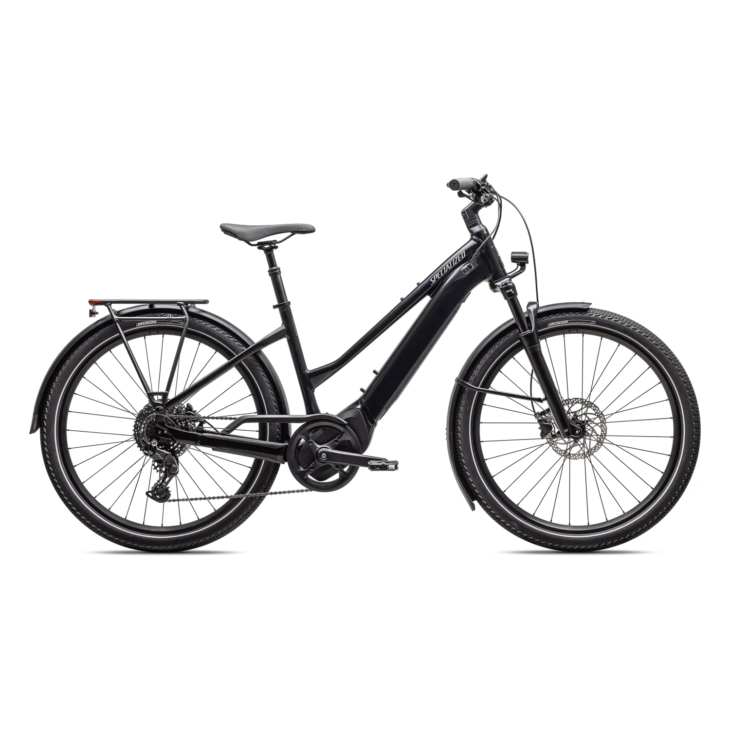 Specialized Turbo Vado 4.0 Step Through Bike 2026 Gloss Cast Black/Satin Silver Reflection