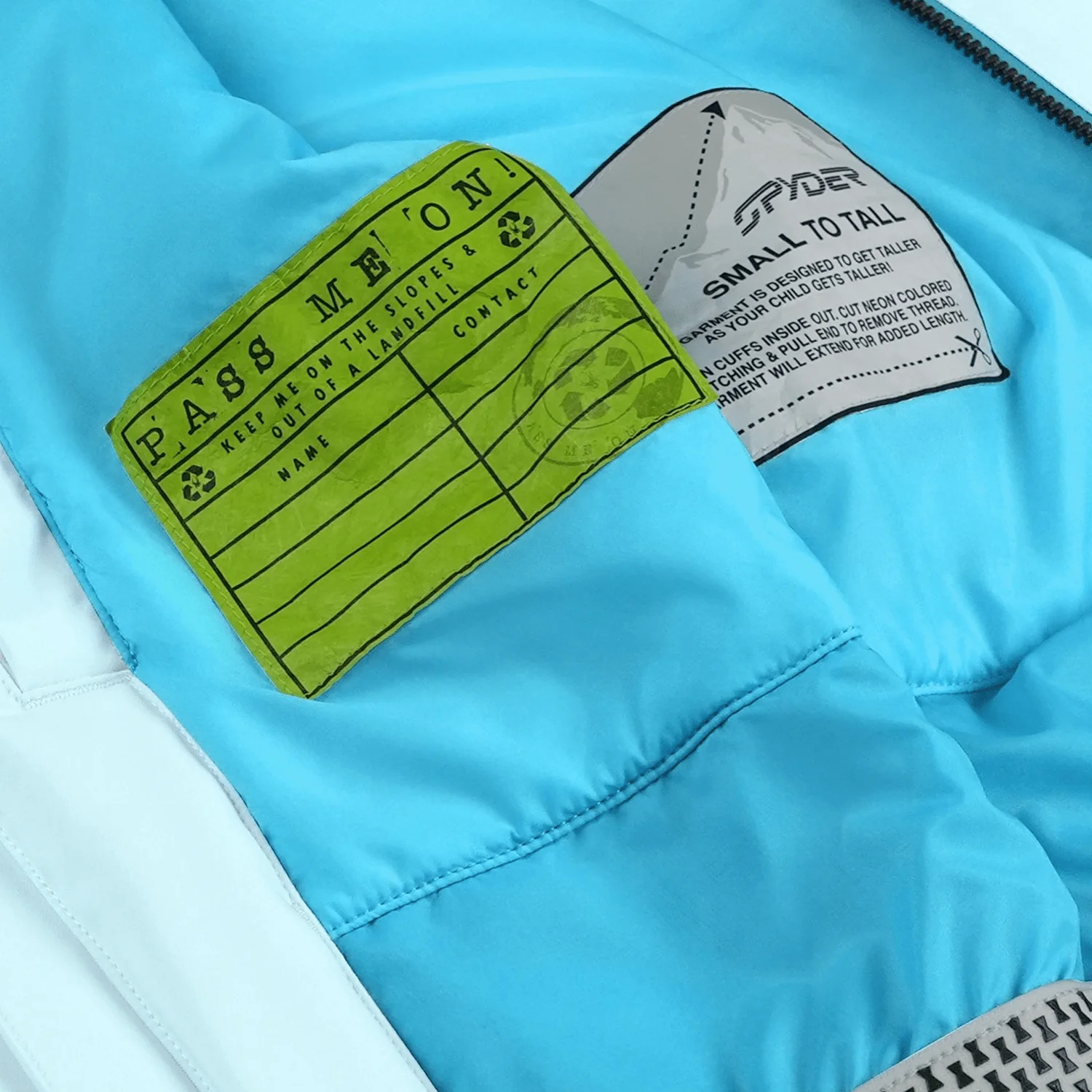 Spyder Kids Lola Jacket 2026 Crystal Blue - Image 4