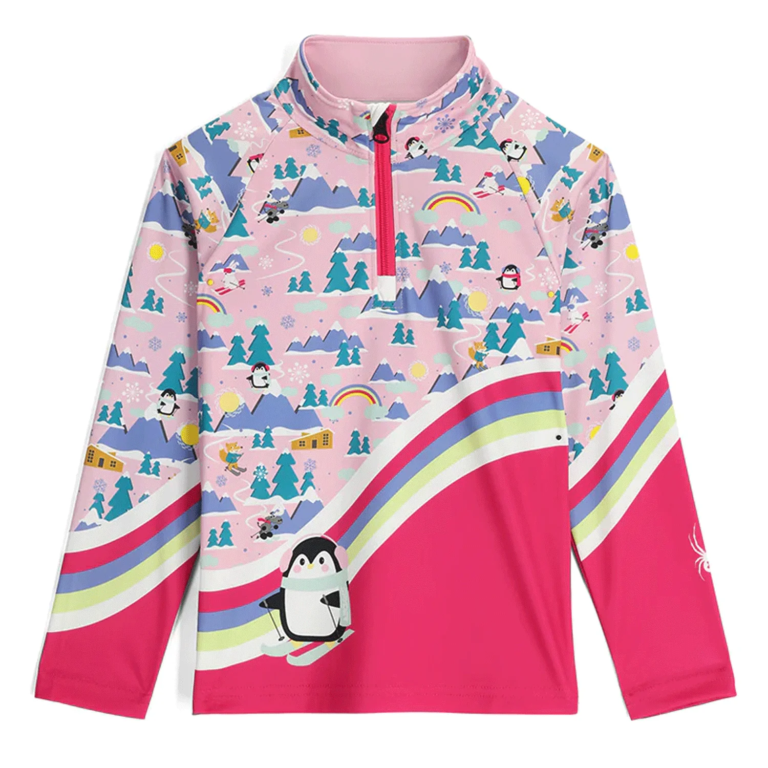 Spyder Kids Reflect 1/2 Zip Sweater Petal Pink
