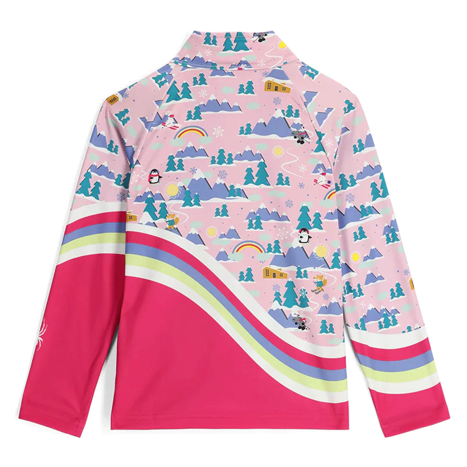 Spyder Kids Reflect 1/2 Zip Sweater Petal Pink - Image 2