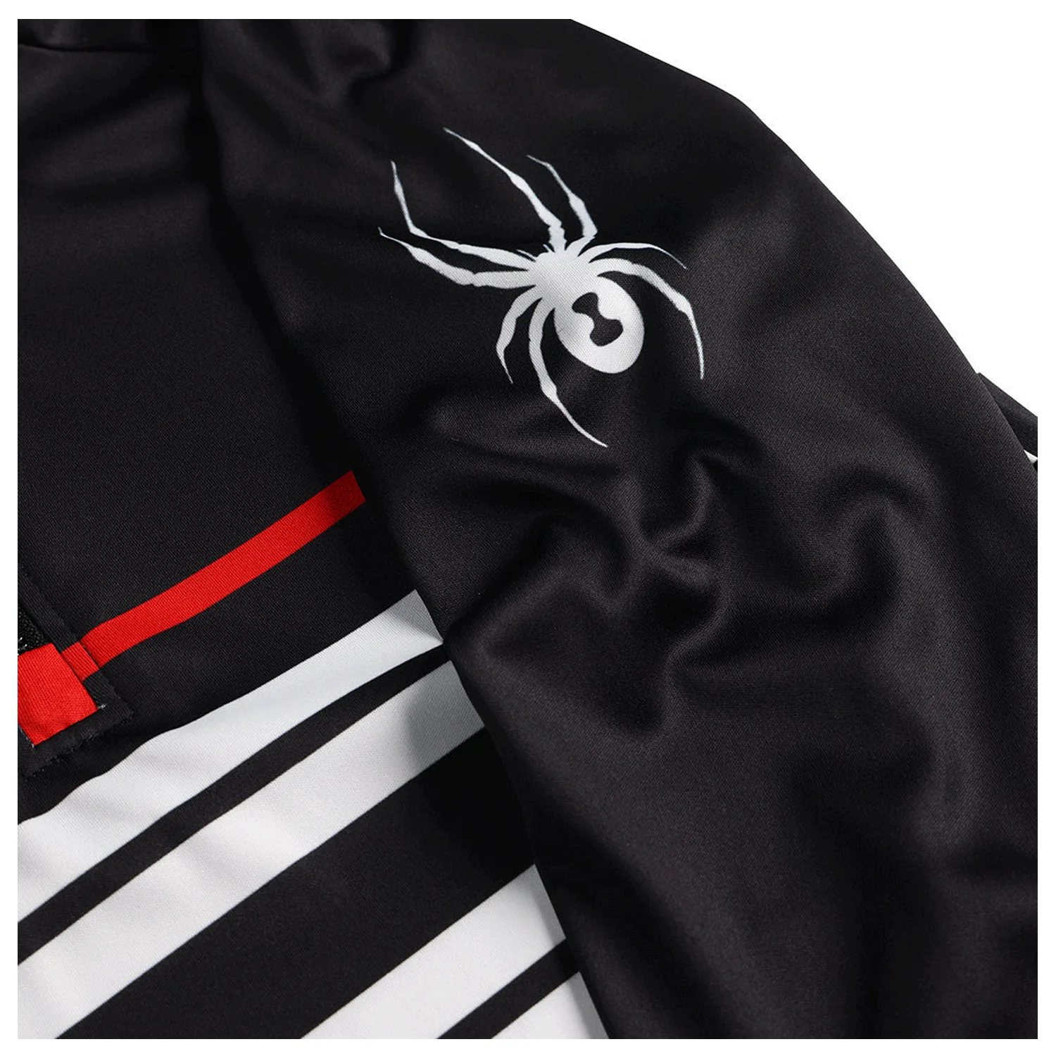 Spyder Kids Web 1/2 Zip Sweater Black - Image 4