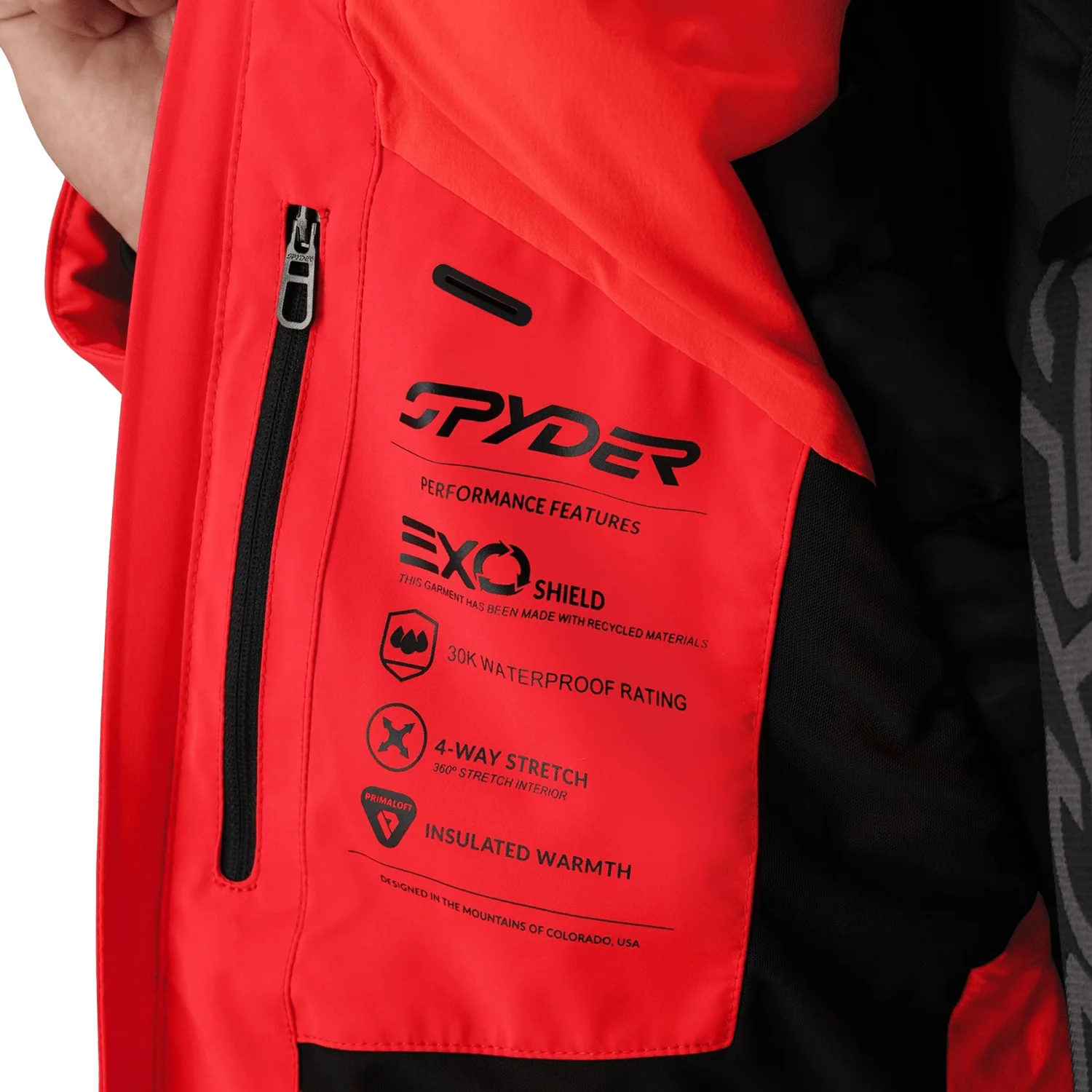 Spyder Men's Alyeska Jacket 2026 Spyder Red - Image 4
