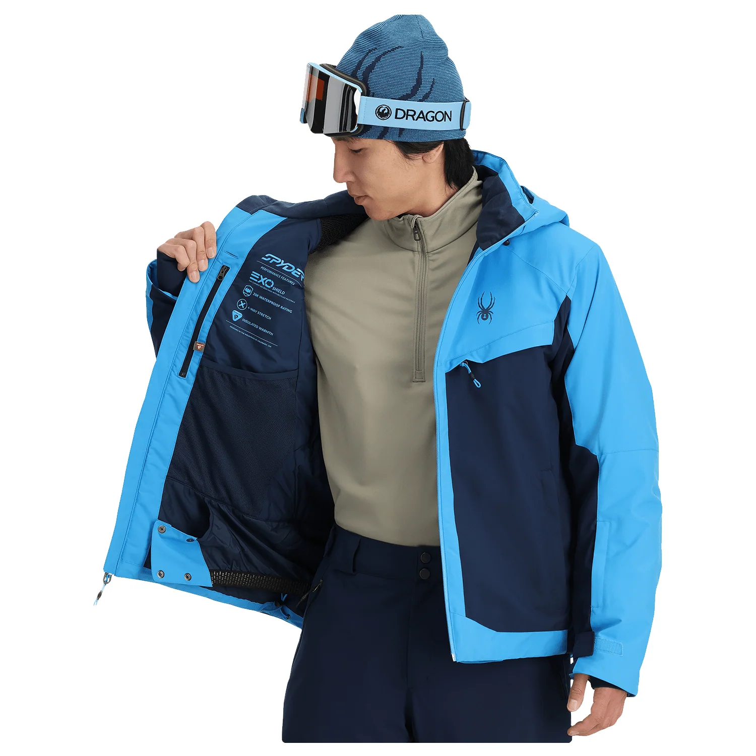 Spyder Men's Copper Jacket 2025 Aether Blue - Image 3