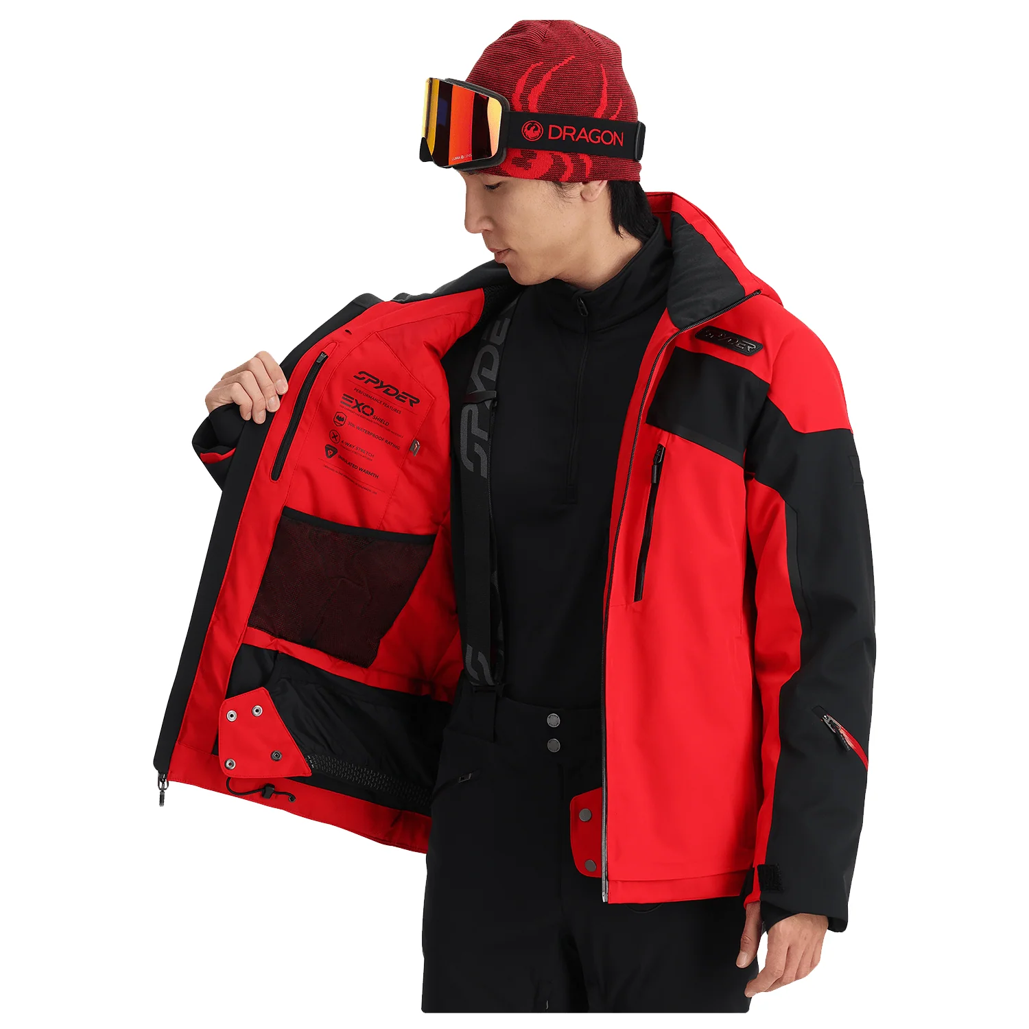 Spyder Men's Leader Jacket 2025 Spyder Red - Image 3