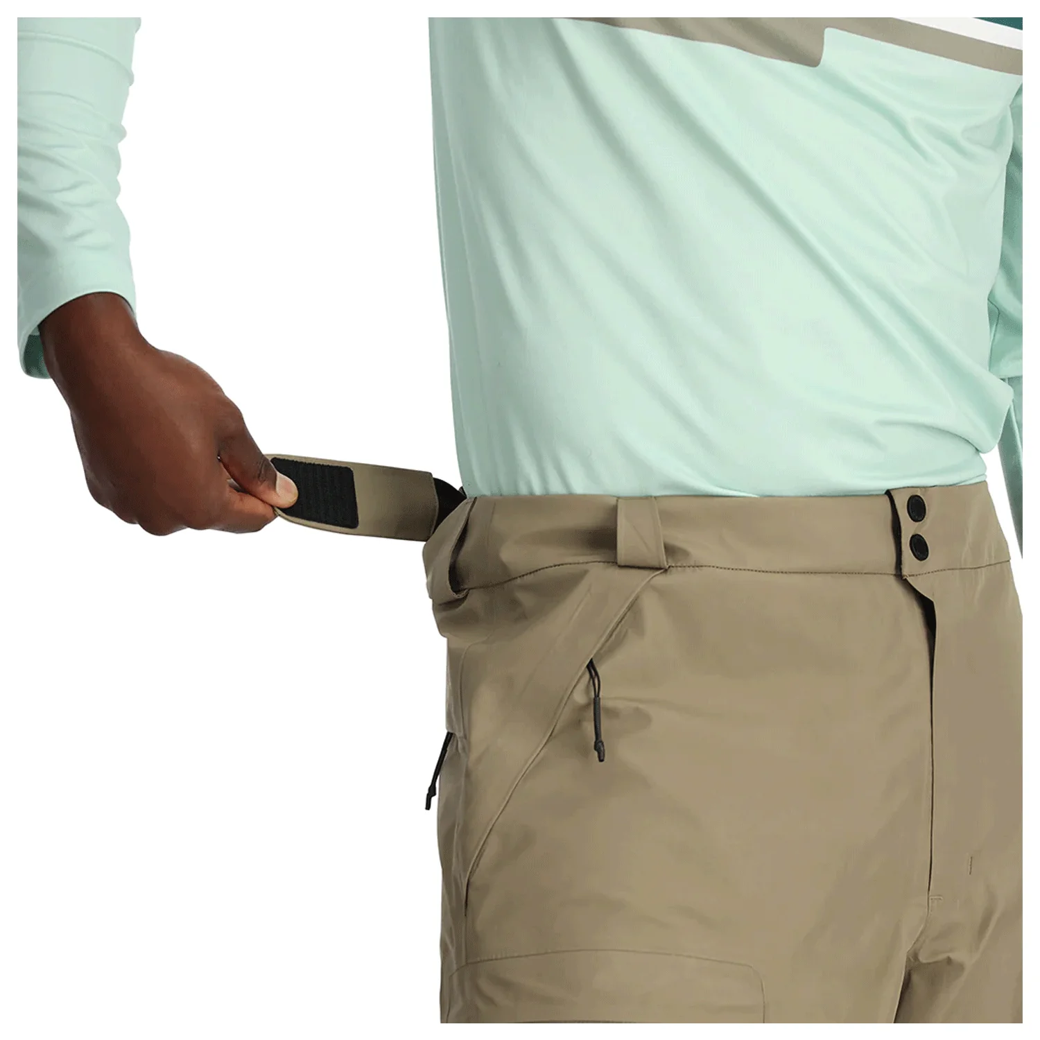 Spyder Men's Turret Shell Gore-tex Pant 2024 Desert Taupe - Image 3