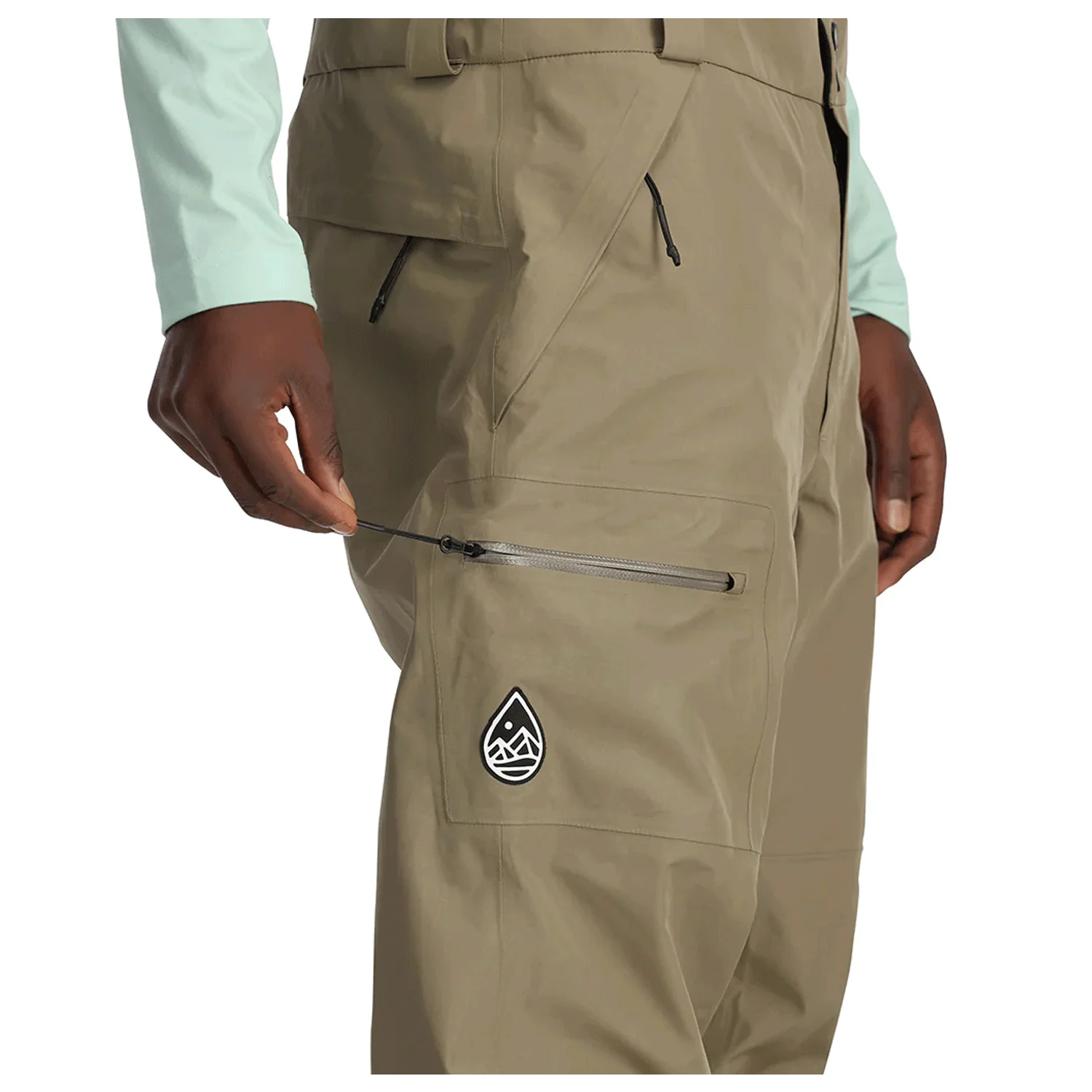 Spyder Men's Turret Shell Gore-tex Pant 2024 Desert Taupe - Image 5