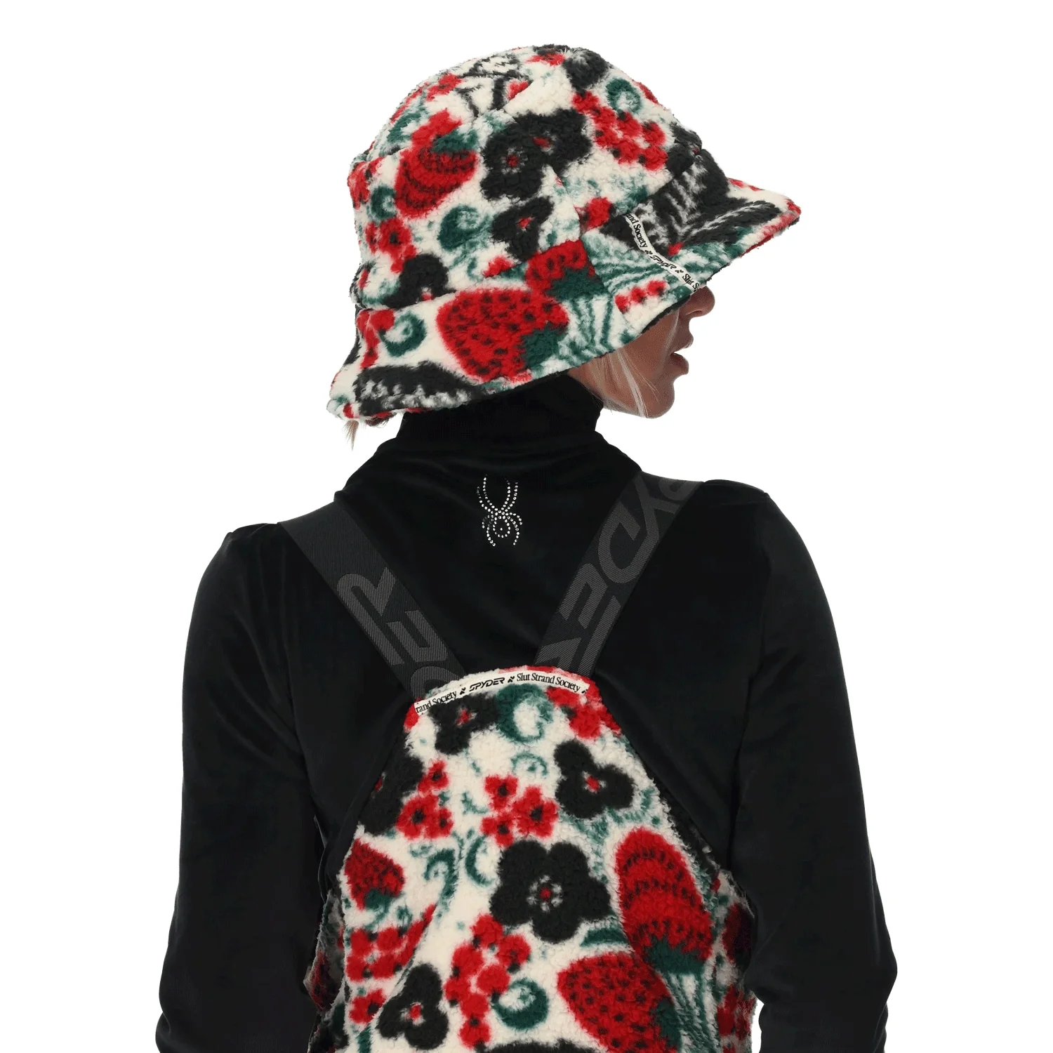 Spyder Society Fleece Bucket Hat Society Racing Green - Image 2