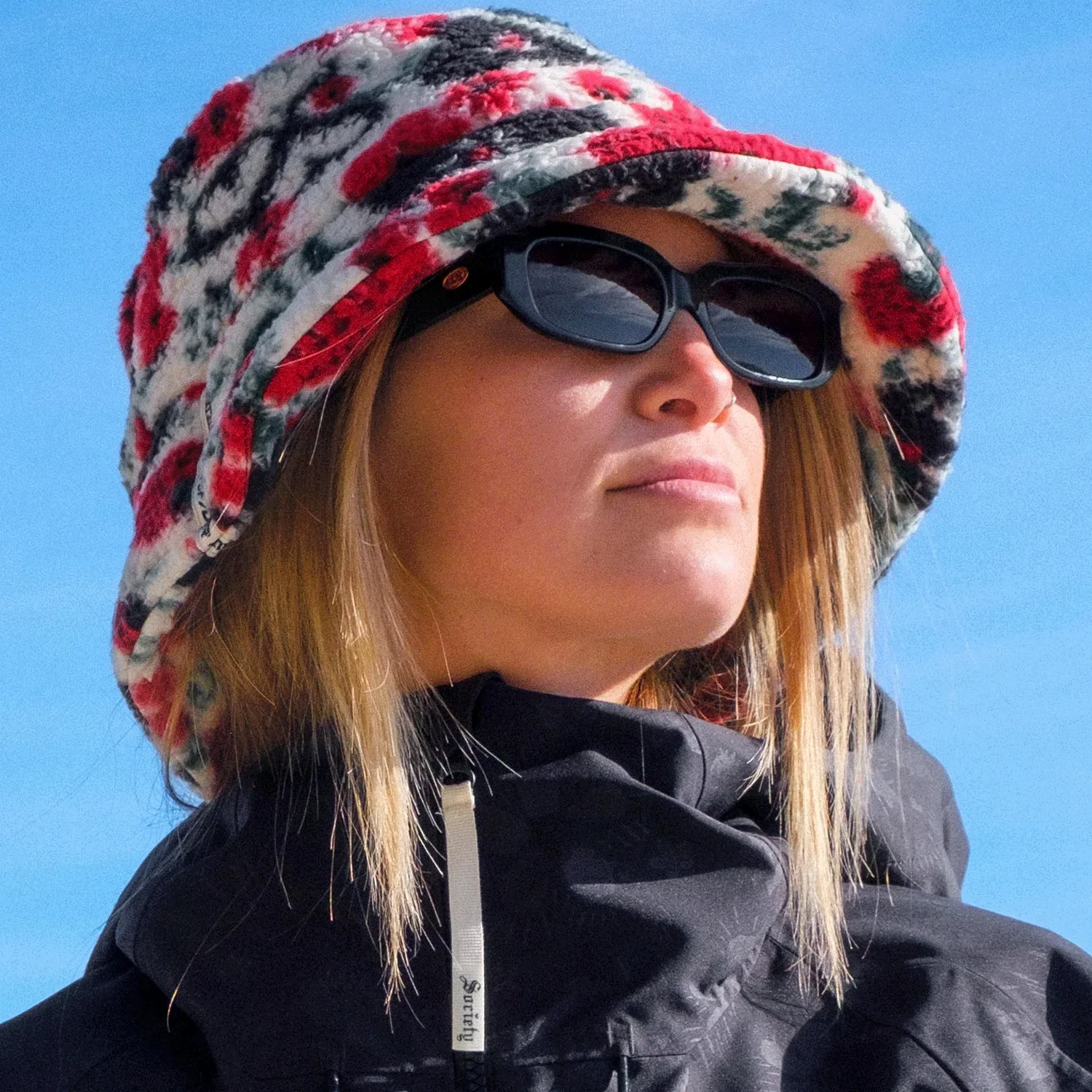 Spyder Society Fleece Bucket Hat Society Racing Green - Image 3