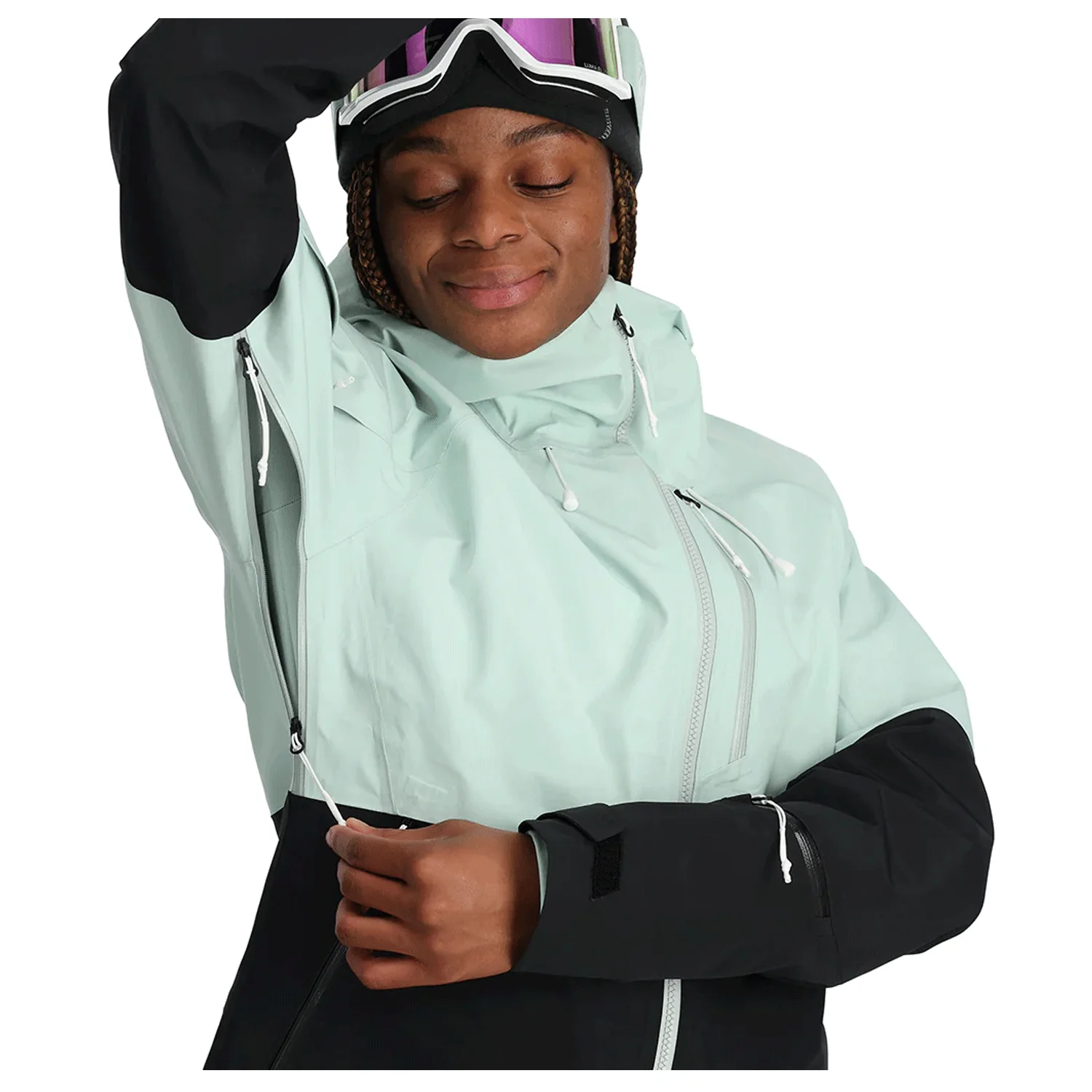 Spyder Women's Solitaire Shell Gore-tex Jacket 2024 Wintergreen - Image 4
