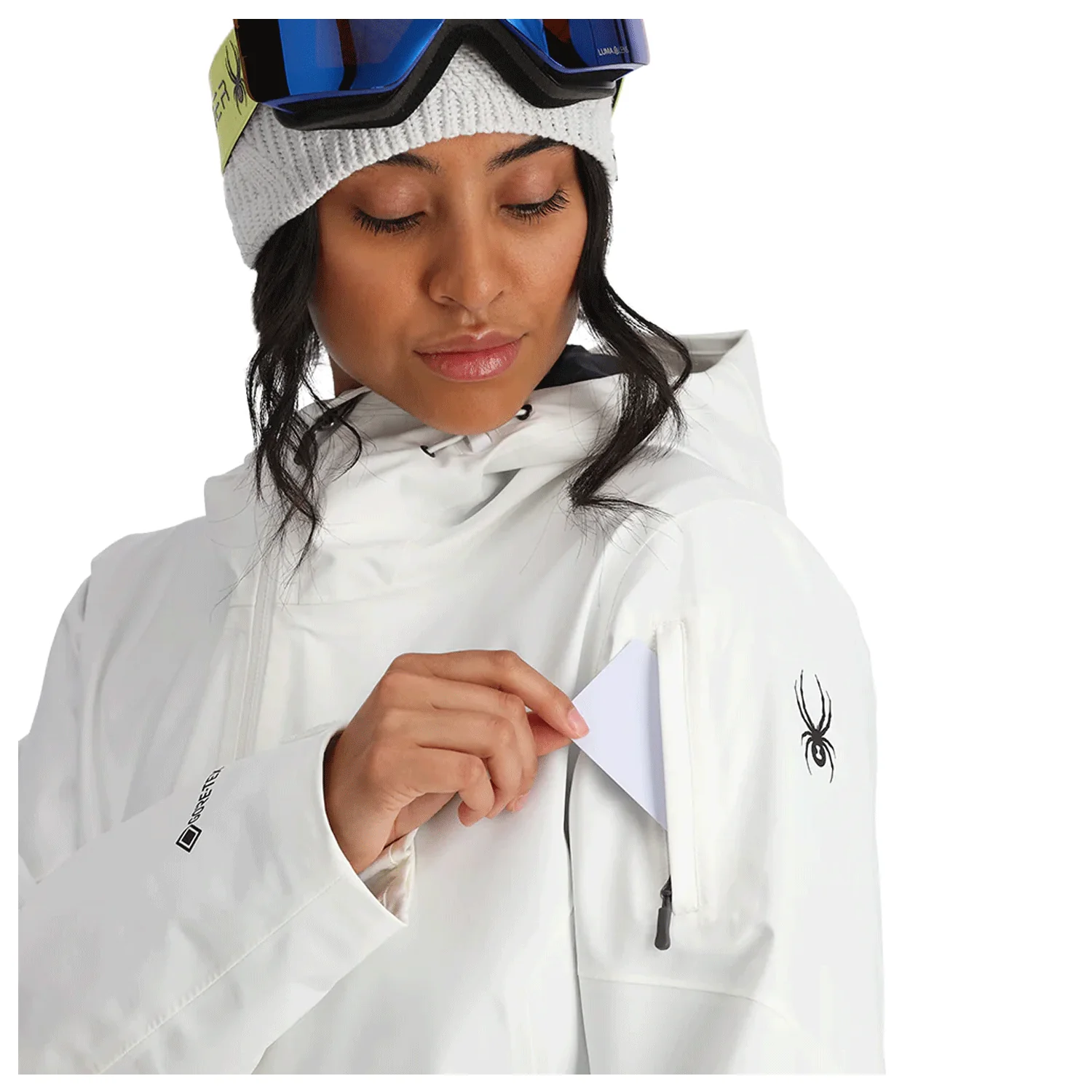 Spyder Women's Volt Shell Gore-tex Jacket 2024 White - Image 2