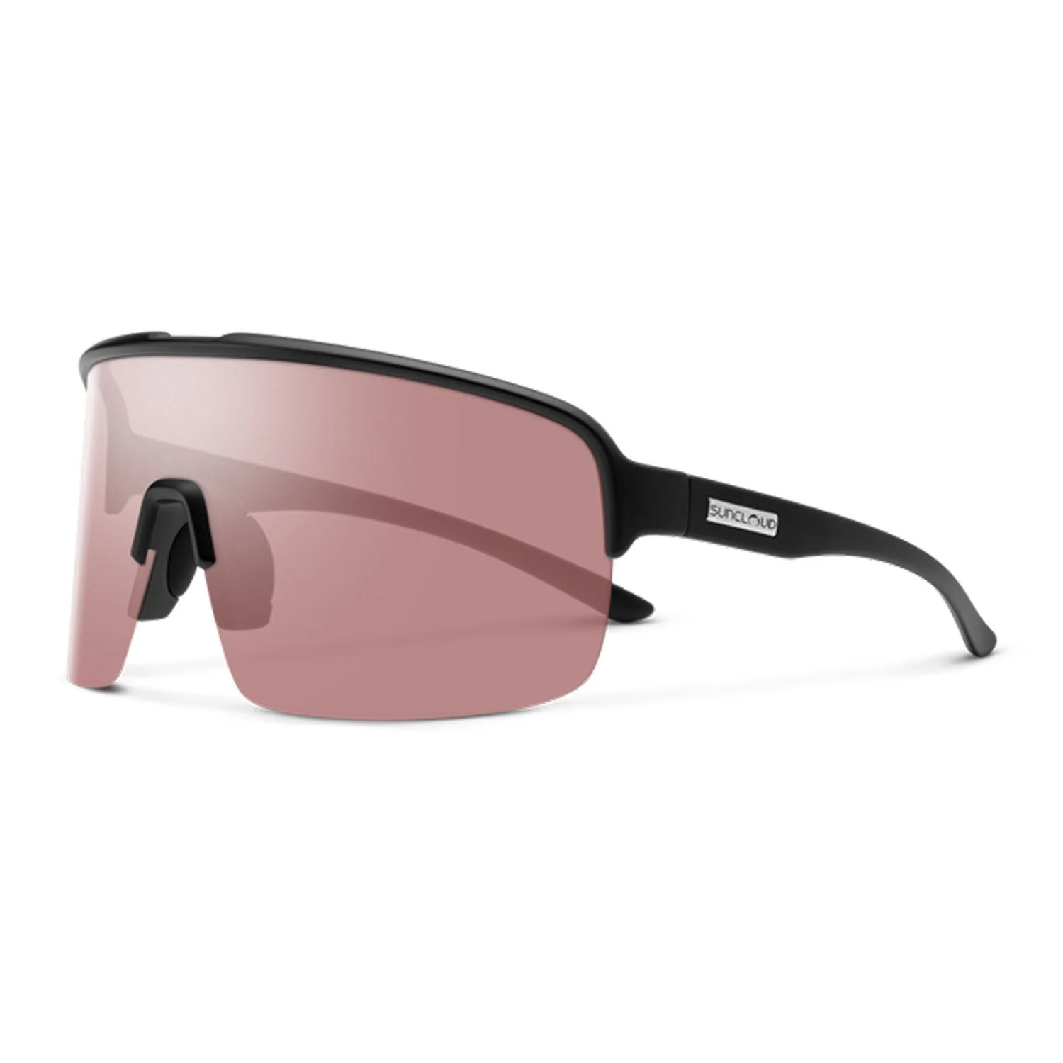 Suncloud Amplify Sunglasses Matte Black/Polarized Low Light Rose
