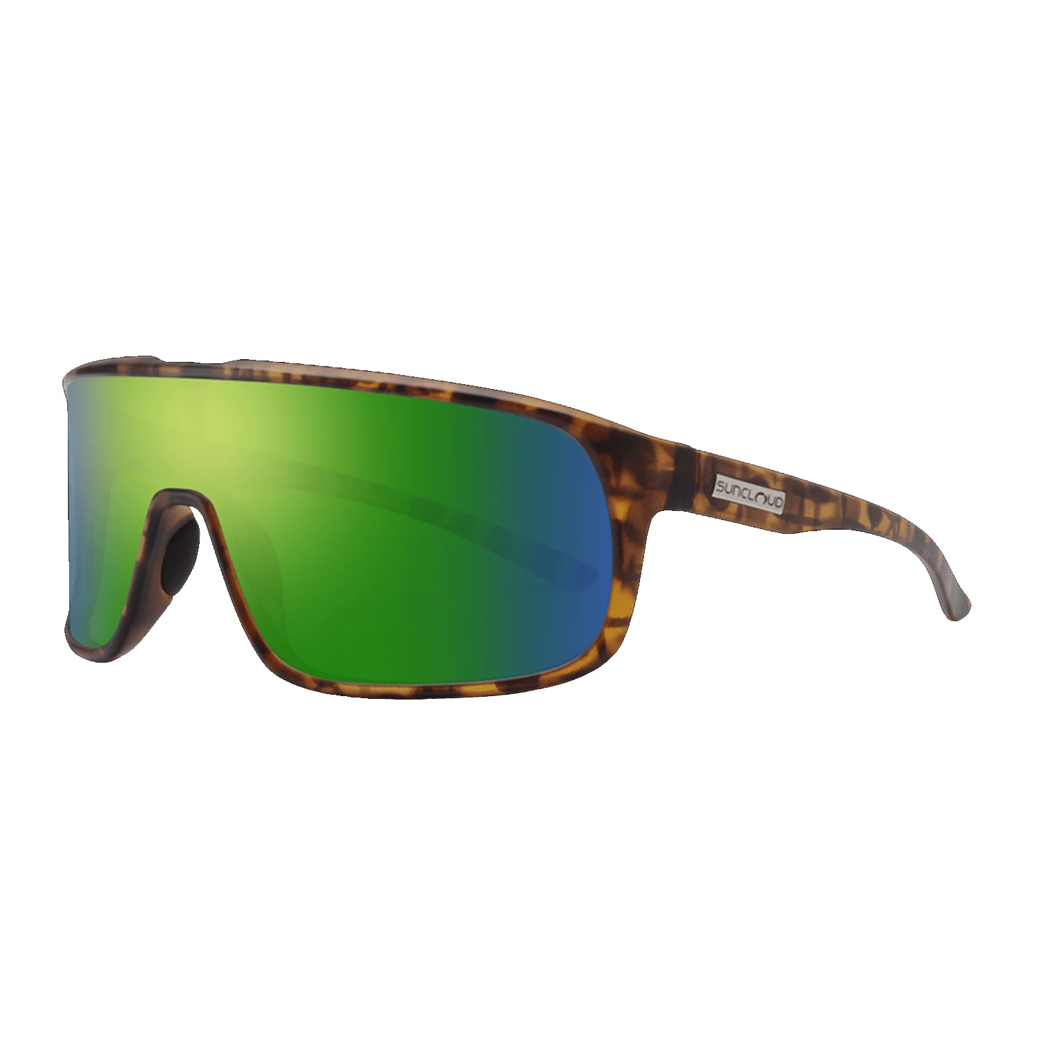Suncloud Double Up Sunglasses Matte Tortoise/Polar Green Mirror