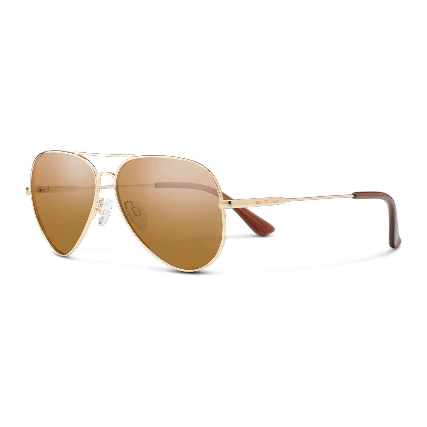 Suncloud Hard Deck Sunglasses Gold/Polarized Brown