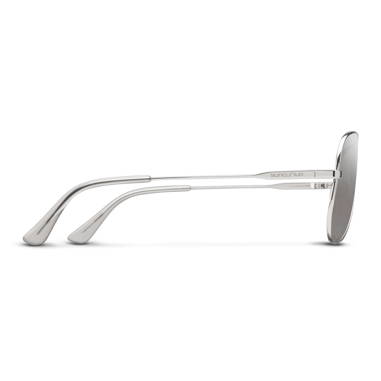 Suncloud Hard Deck Sunglasses Silver/Polarized Silver Mirror - Image 3