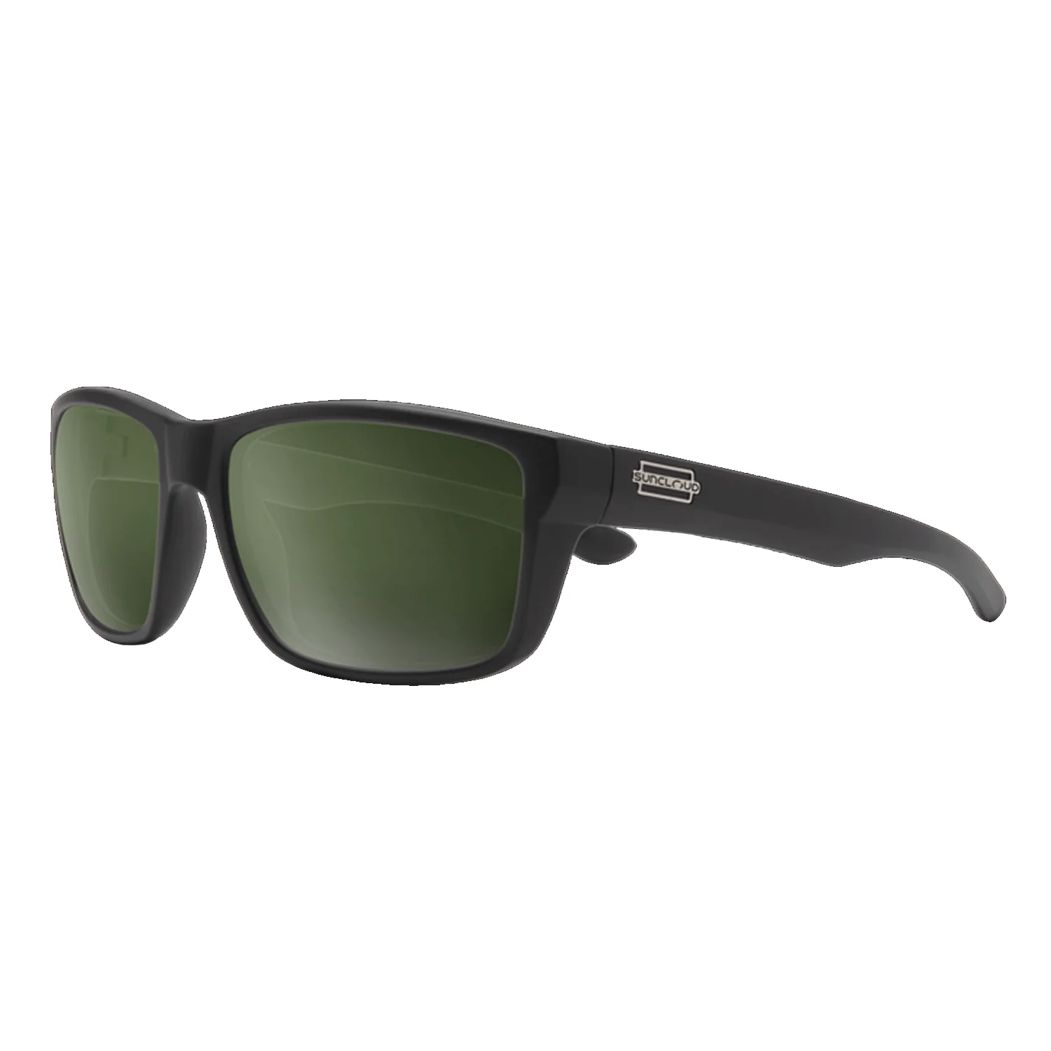 Suncloud Mayor Sunglasses Matte Black/Polar Gray Green