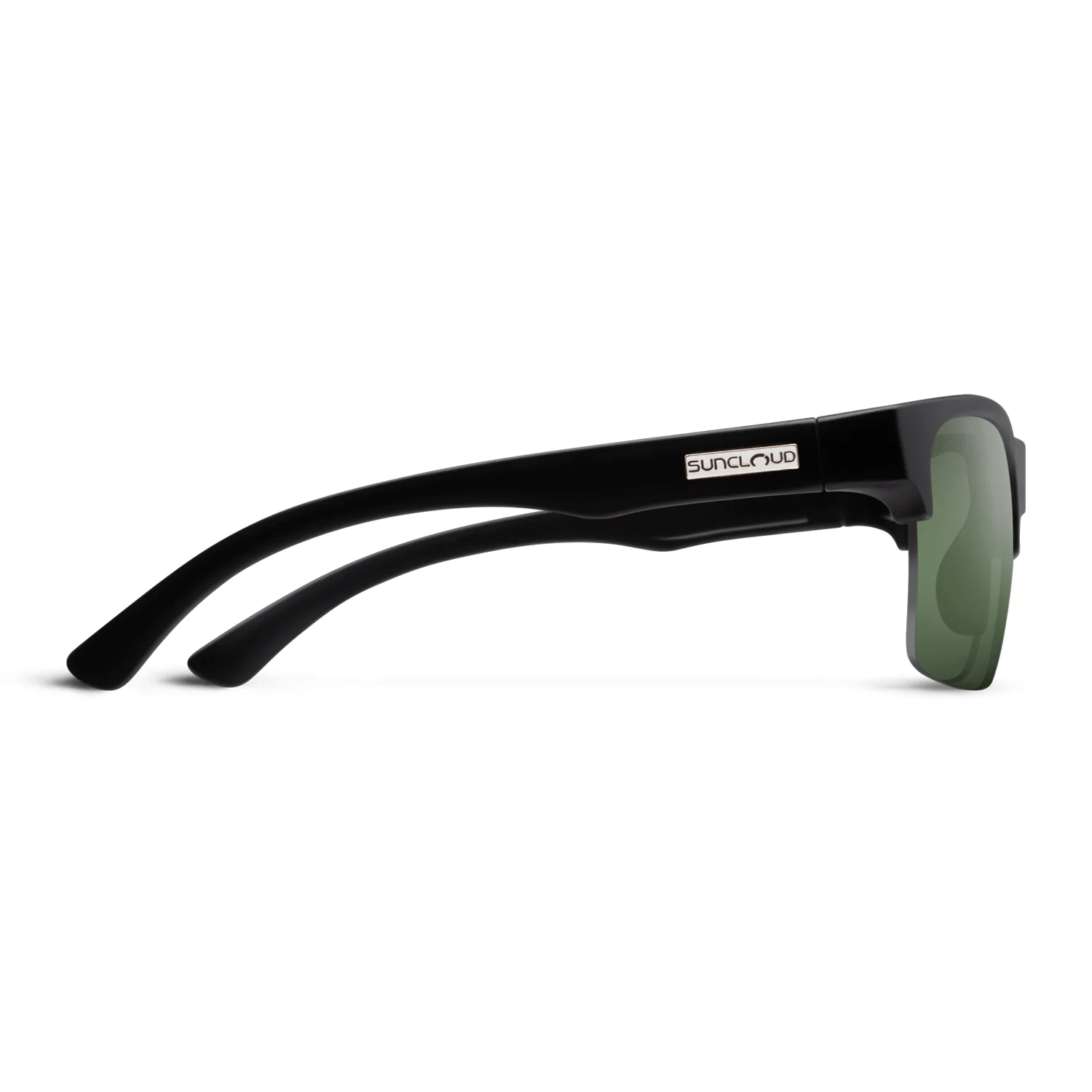 Suncloud Rambler Lite Sunglasses Matte Black/Polarized Gray Green - Image 3