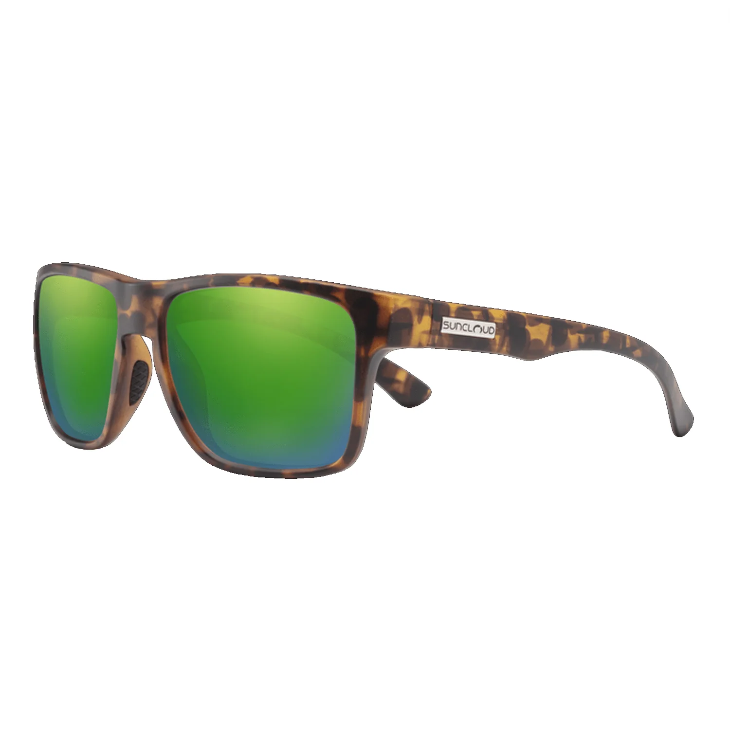 Suncloud Rambler Sunglasses Matte Tortoise/Polar Green Mirror