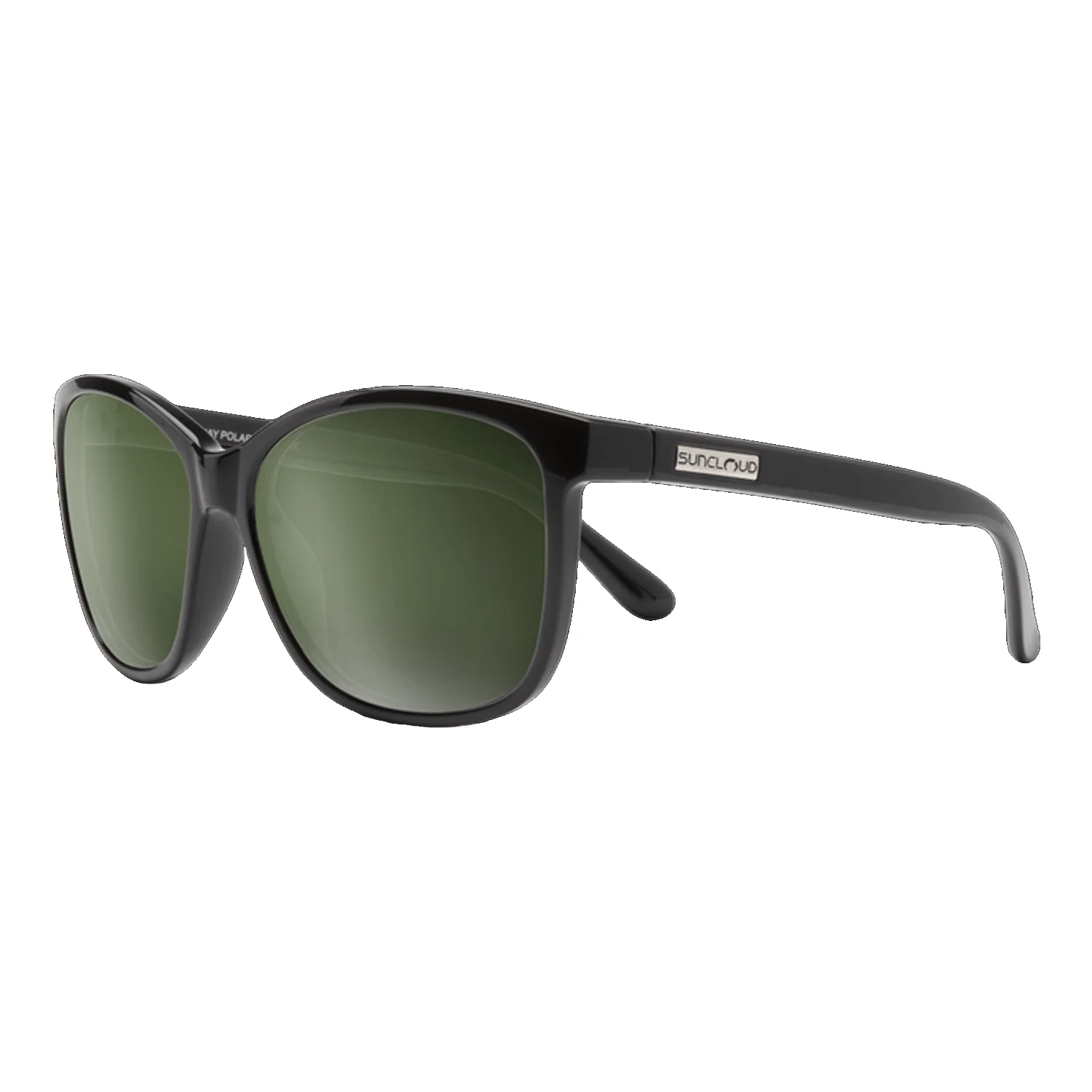 Suncloud Sashay Sunglasses Black/Polar Gray Green