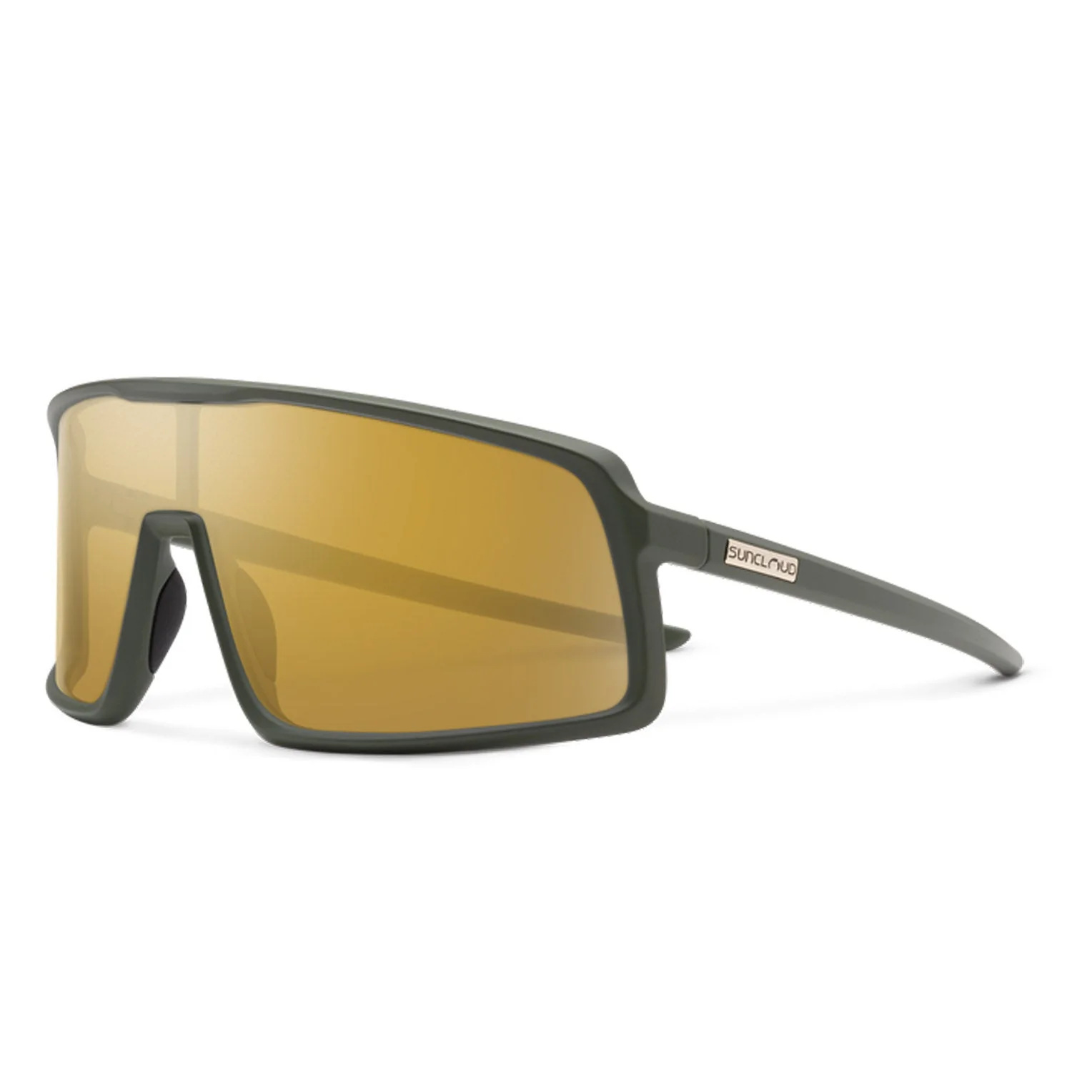 Suncloud Upshot Sunglasses Matte Olive/Polarized Sienna Mirror
