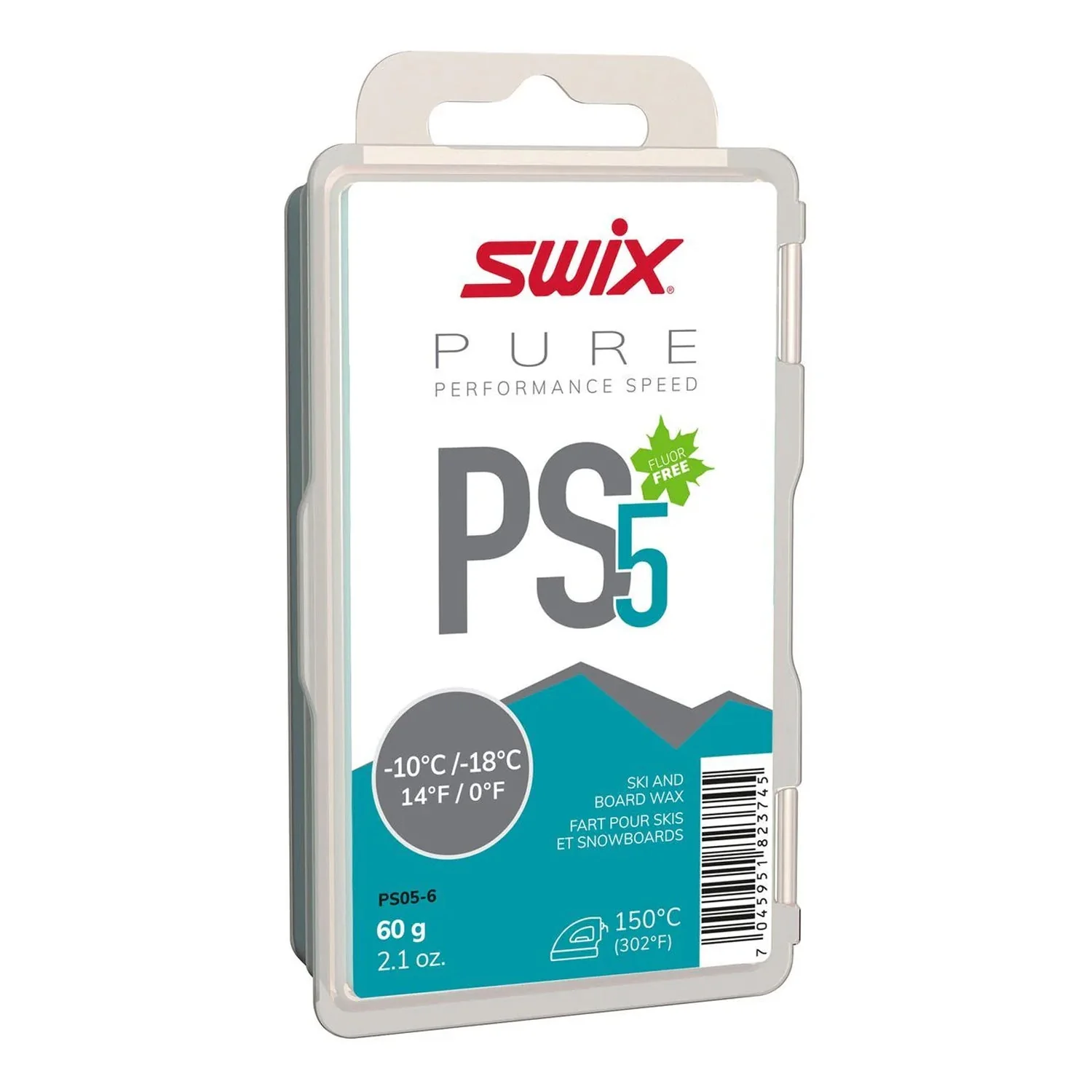 Swix PS05 Turquoise Wax -10°C/-18°C 60g Wax