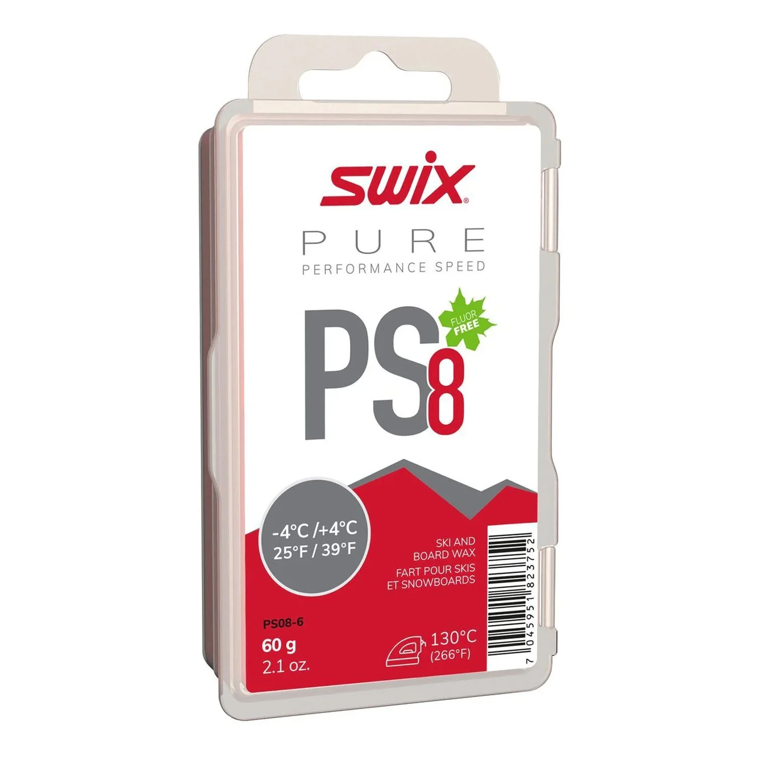 Swix PS08 Red Wax -4°C/+4°C 60g