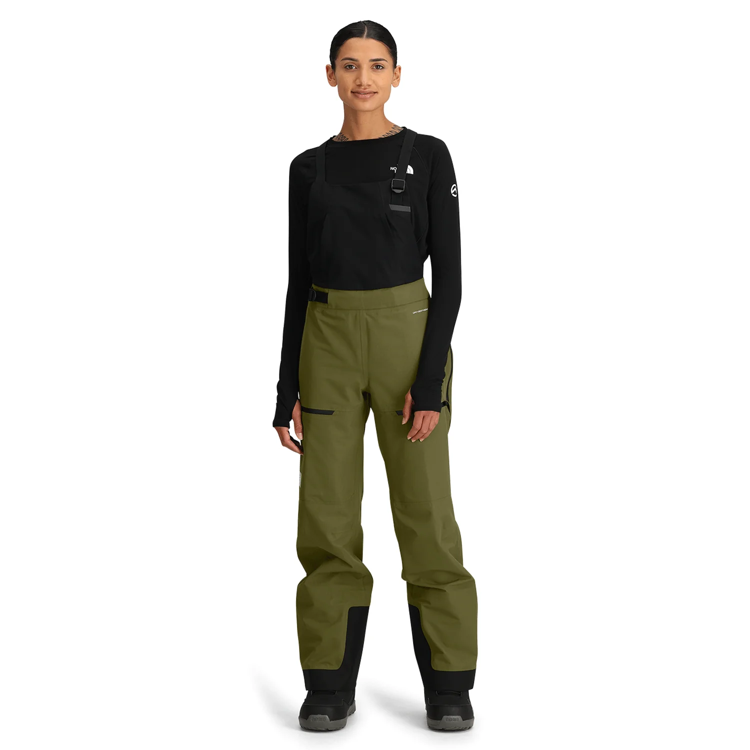 The North Face Women's Ceptor Bib 2025 Forest Olive/TNF Black - Image 4