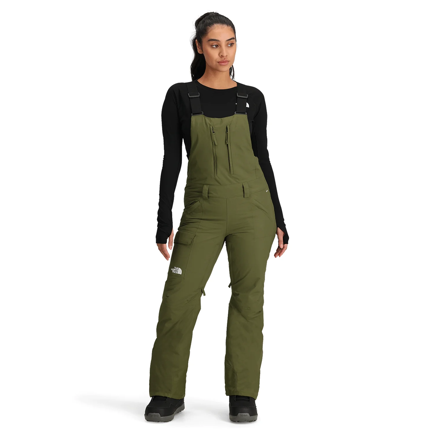 The North Face Women's Freedom Insulated Bib 2025 Forest Olive - Image 4
