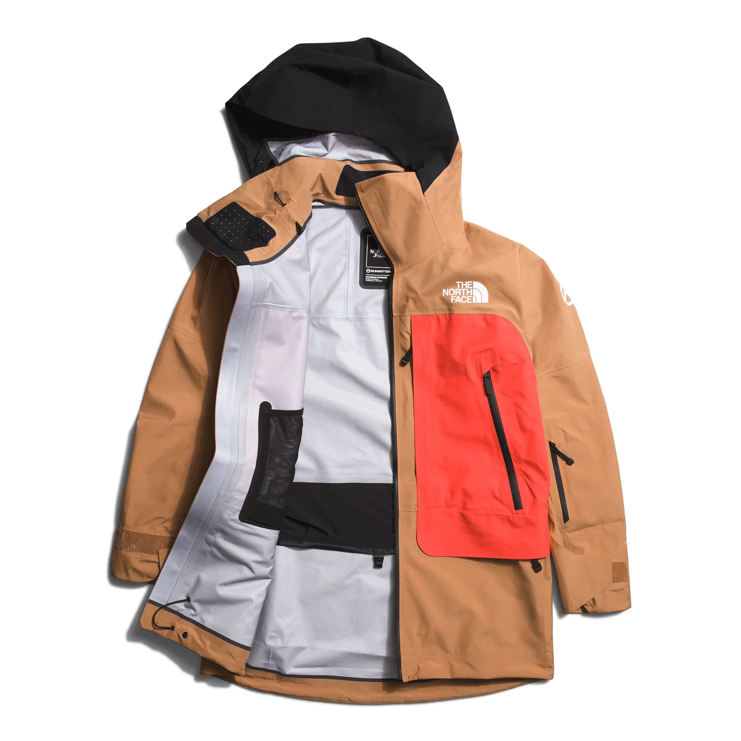 The North Face Women's Summit Series Verbier Gore-tex Jacket 2024 Radiant Orange/Almond Butter - Image 3