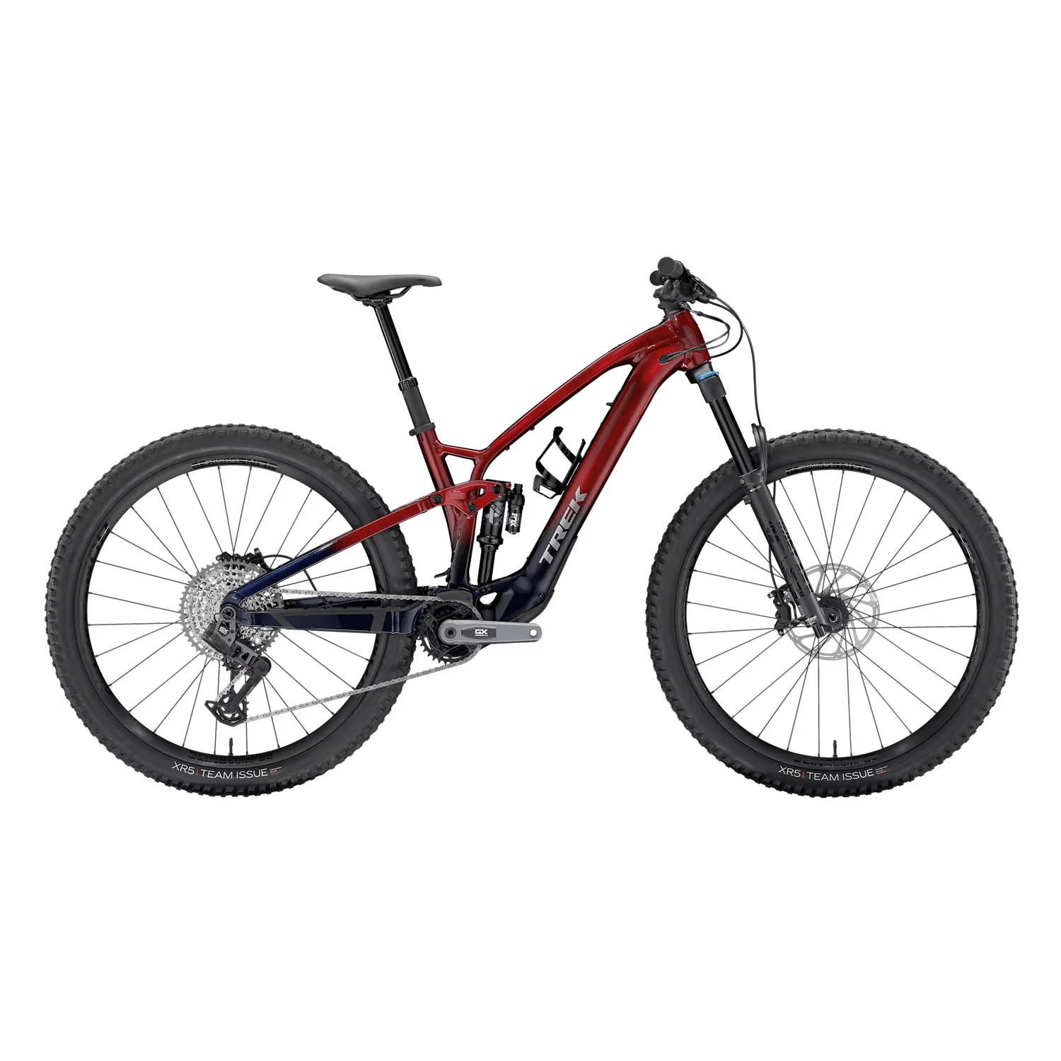 Trek Fuel EXe 8 GX AXS T-Type Bike 2025 Rage Red to Deep Dark Blue Fade