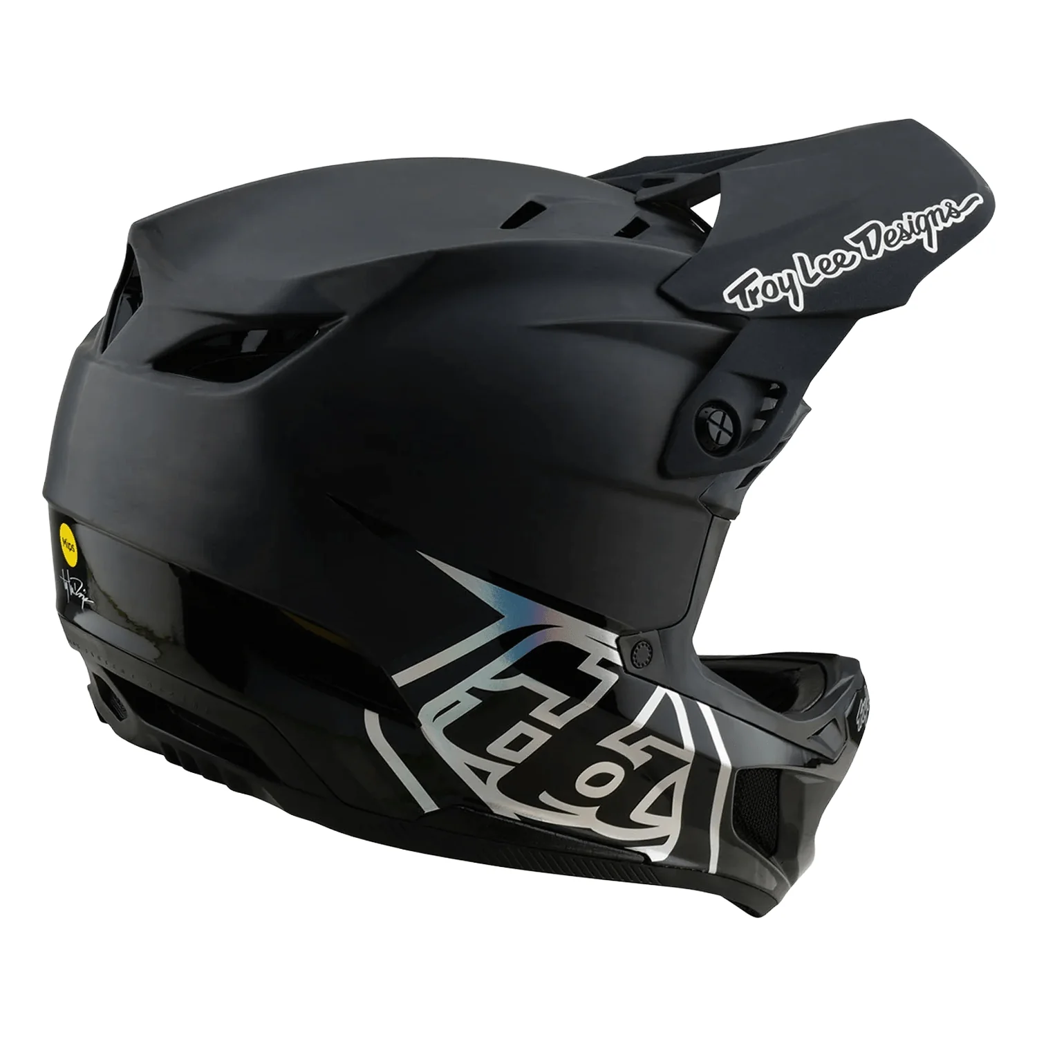 Troy Lee Designs D4 Carbon MIPS Helmet Stealth Black - Image 2