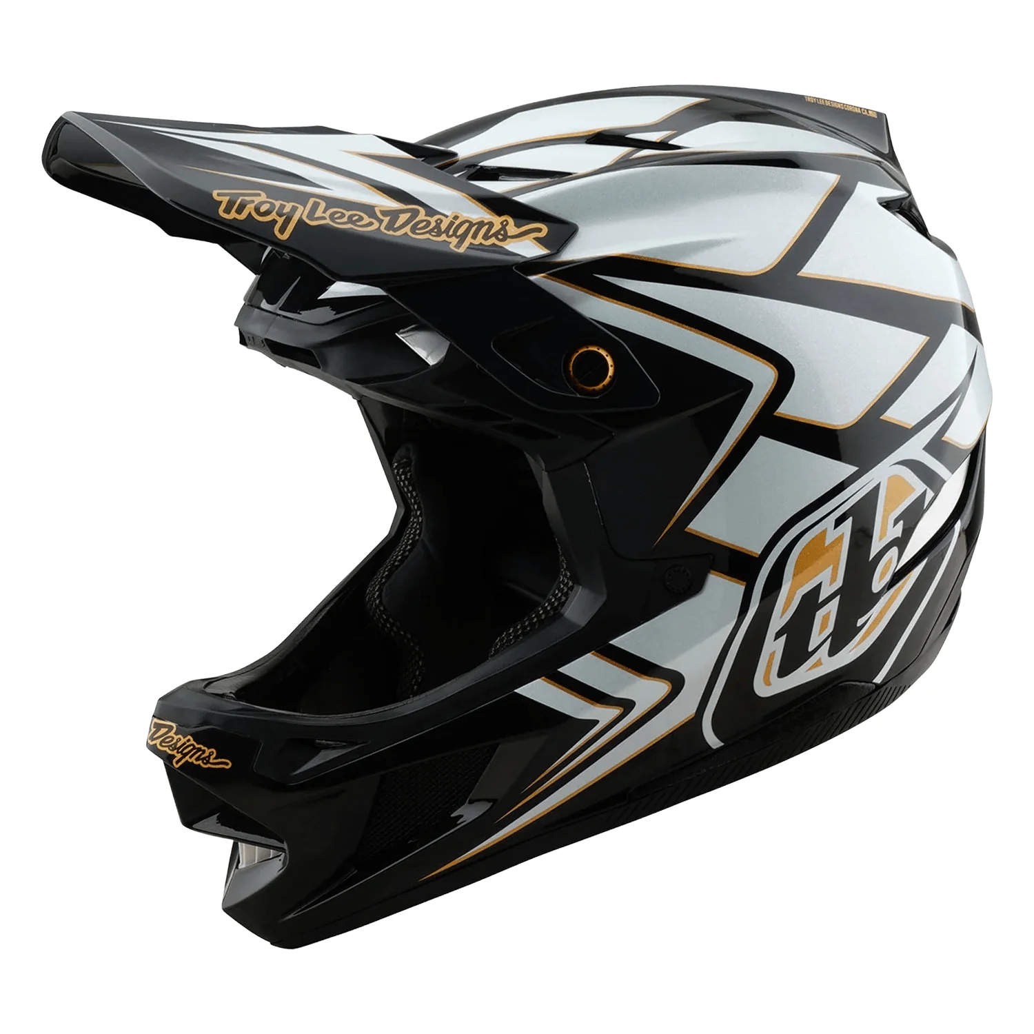 Troy Lee Designs D4 Composite MIPS Helmet Ghostwing White