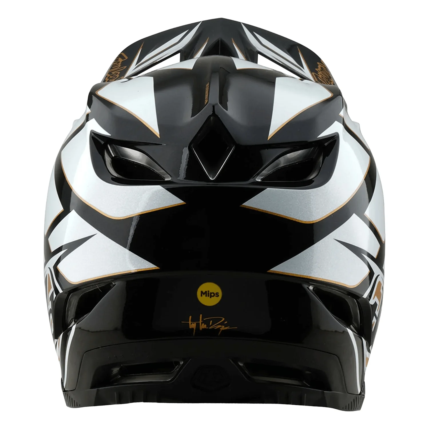 Troy Lee Designs D4 Composite MIPS Helmet Ghostwing White - Image 4