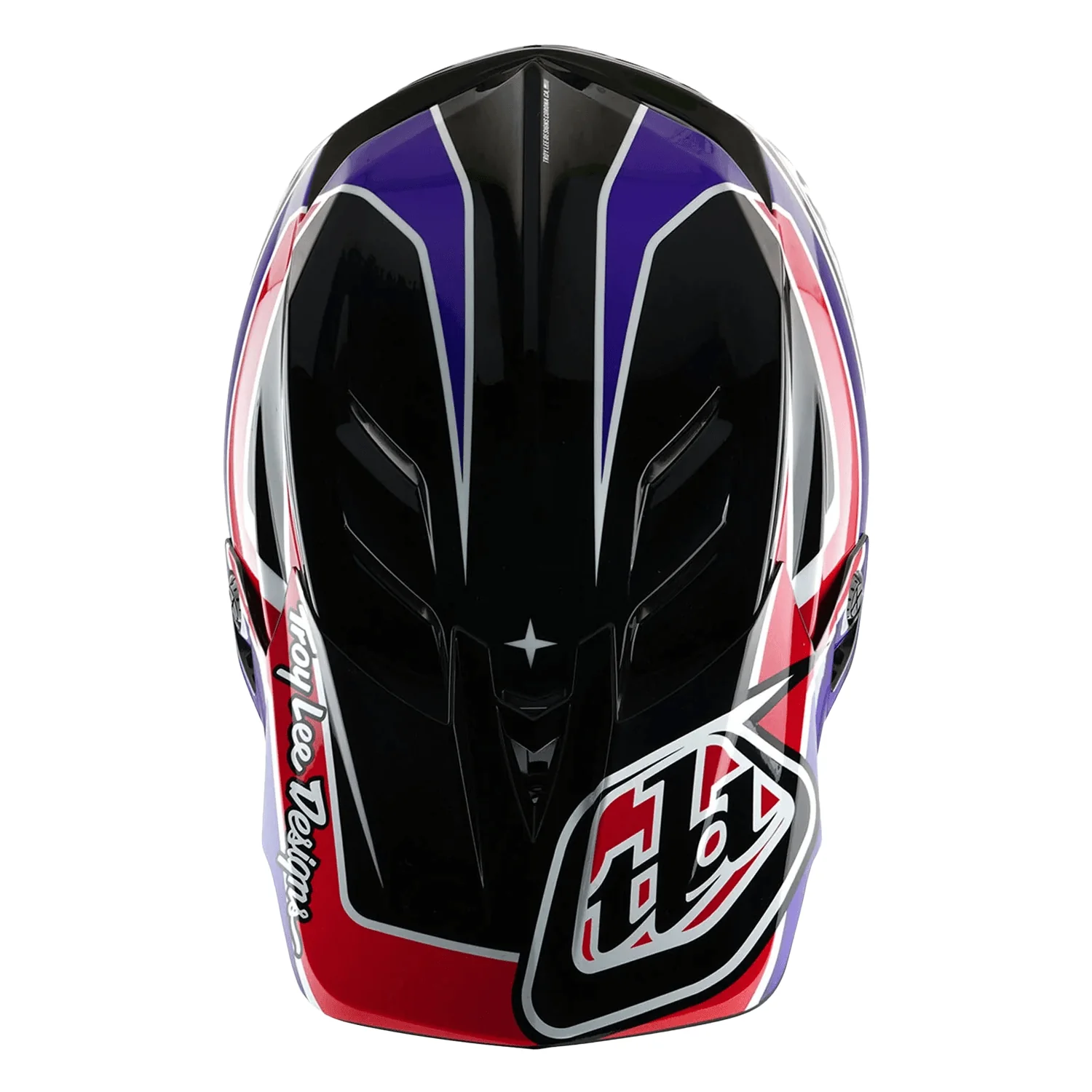 Troy Lee Designs D4 Polyacrylite MIPS Helmet Linear Black - Image 3