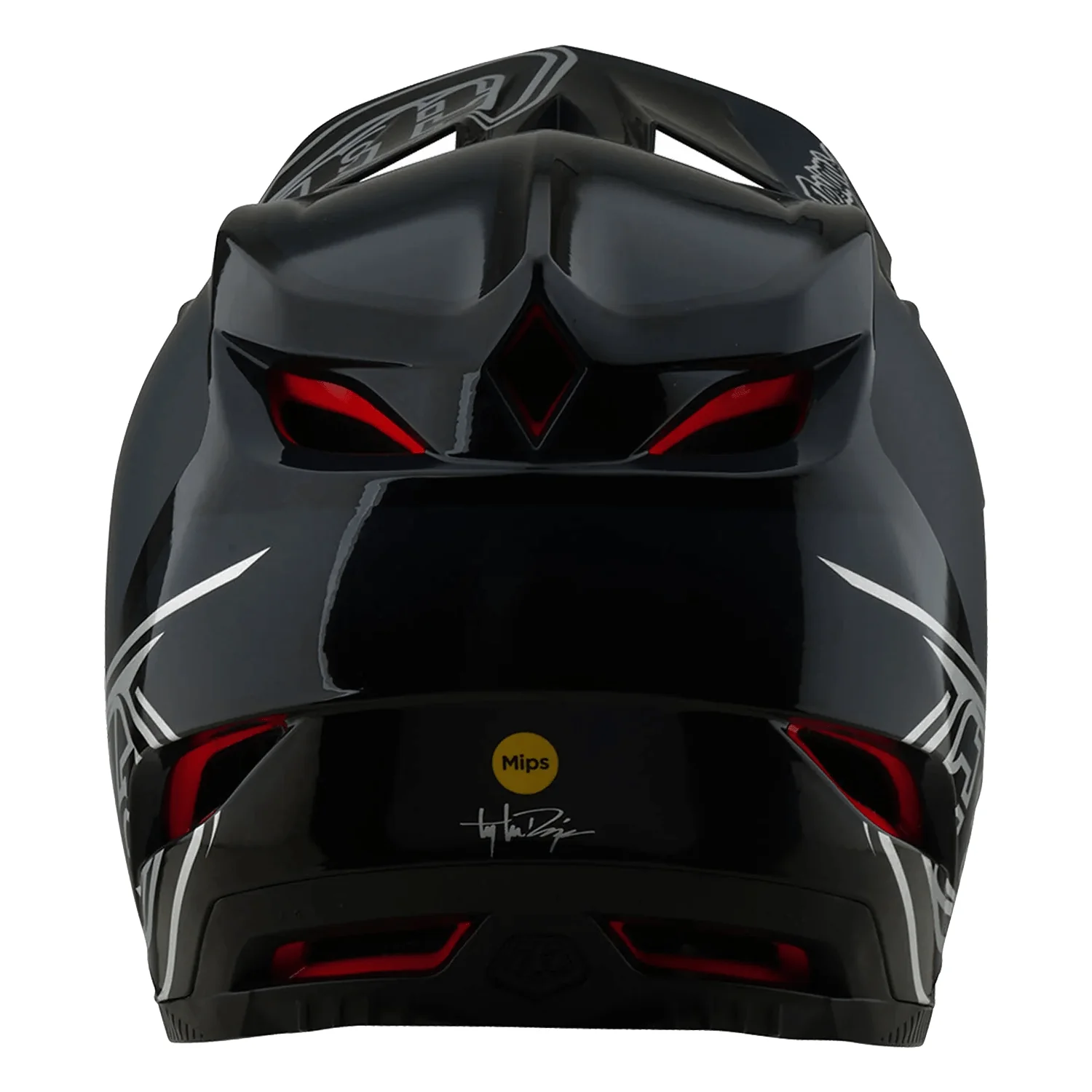 Troy Lee Designs D4 Polyacrylite MIPS Helmet Shadow Black - Image 4