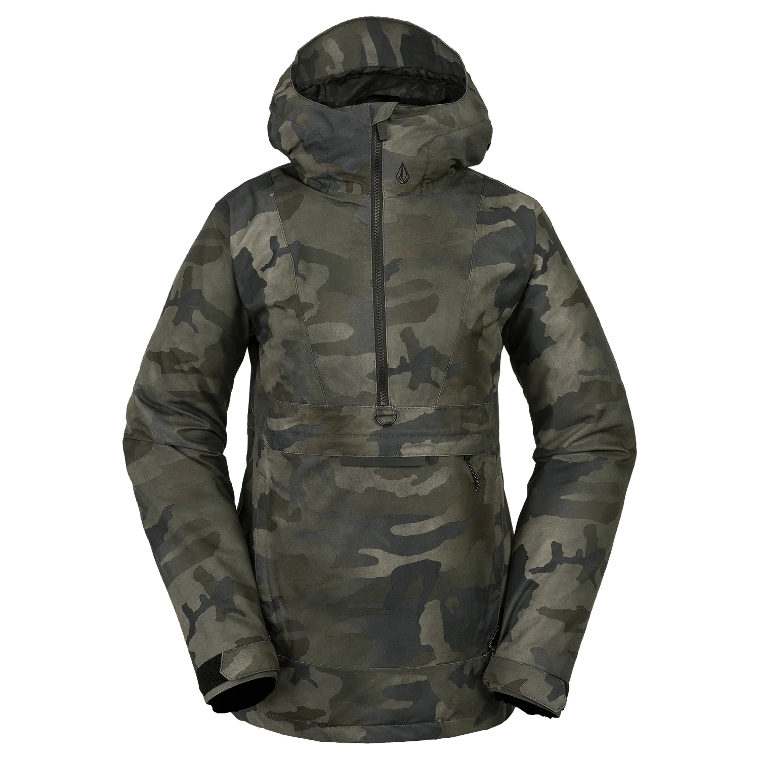 Volcom Women's Ashfield Pullover Jacket 2024 Cloudwash Camo